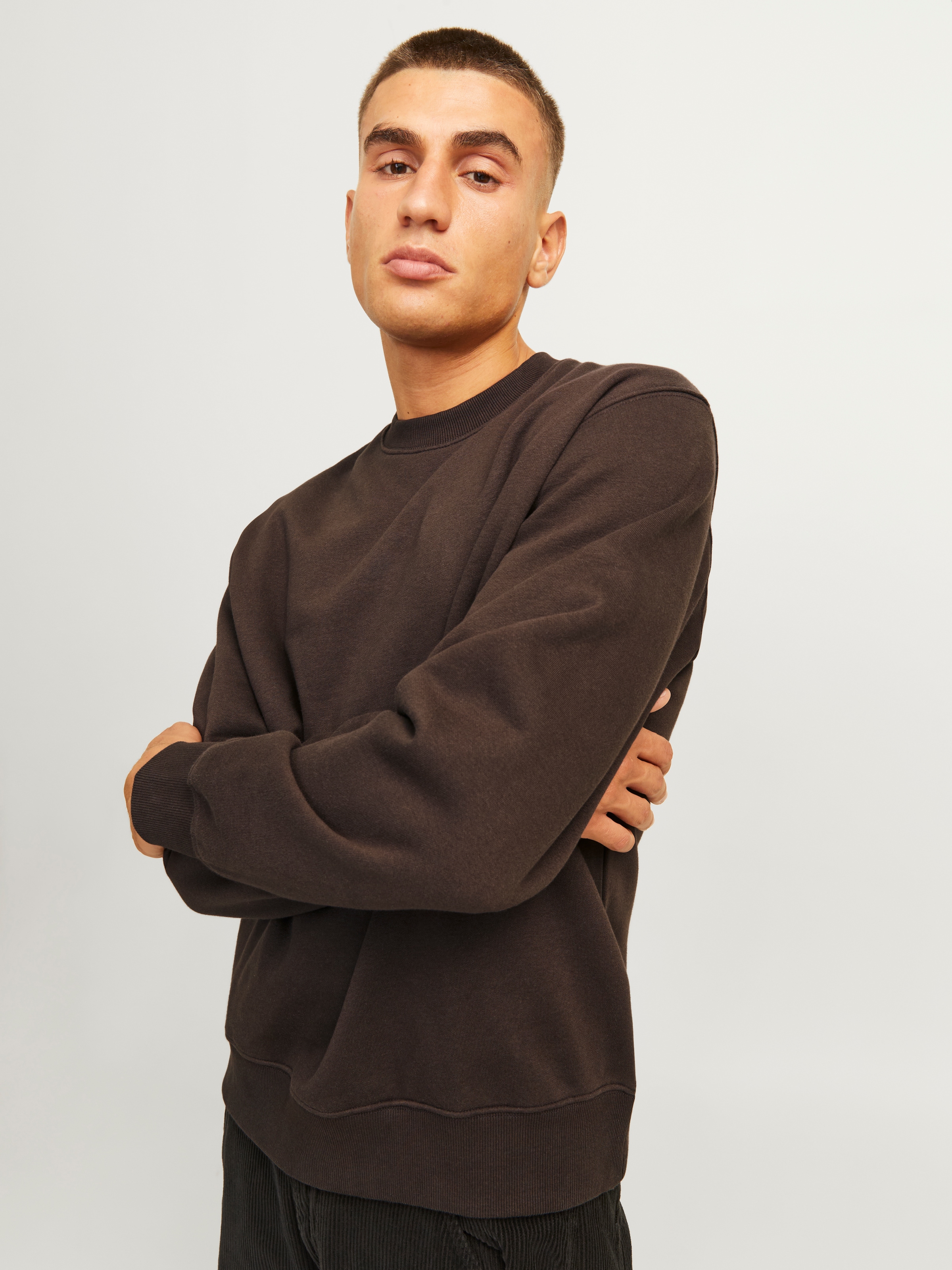 Jack & Jones Sweatshirt "JJEURBAN EDGE SWEAT CREW NECK NOOS", mit Rippbündc günstig online kaufen