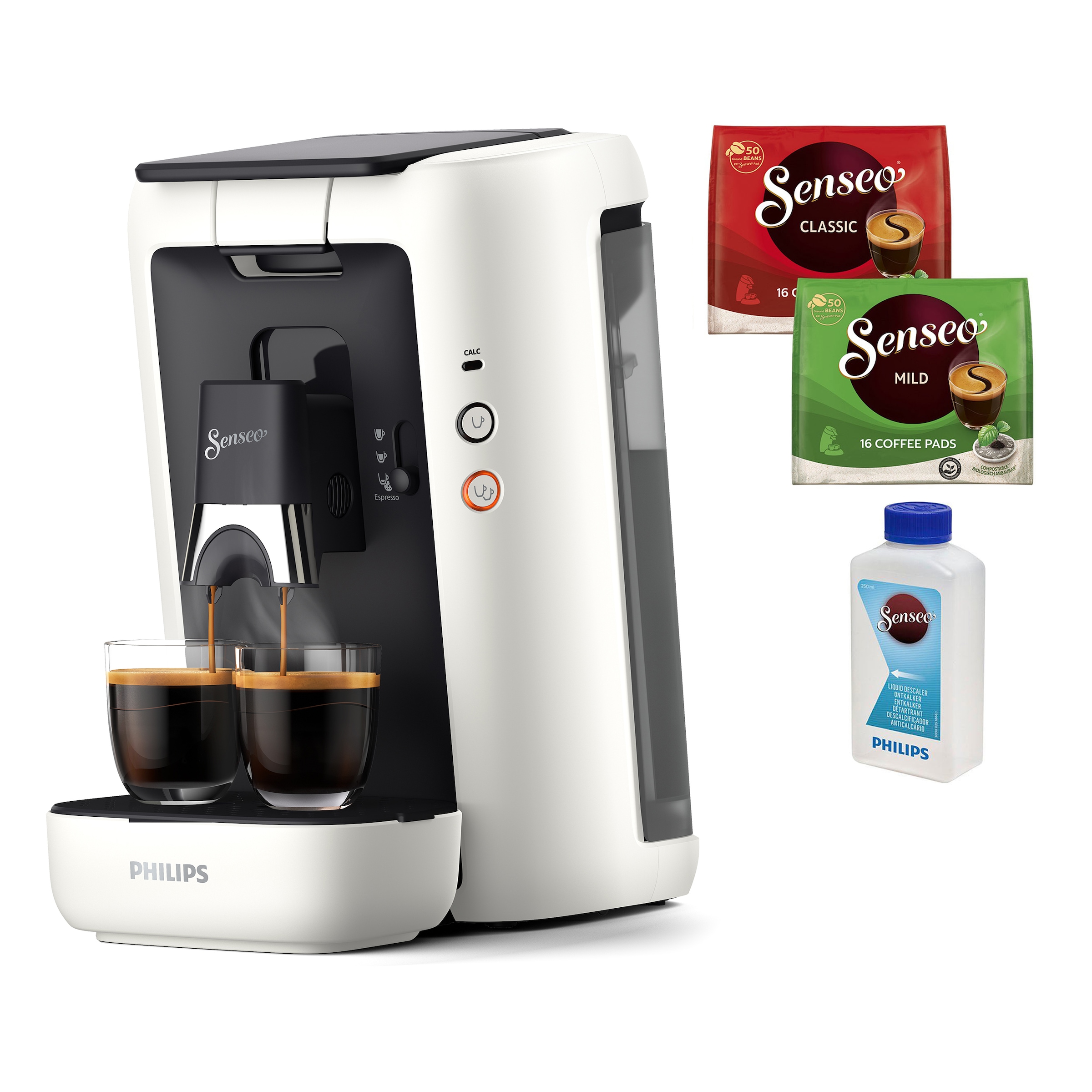 Philips Senseo Kaffeepadmaschine »Maestro CSA260/10, mit drei Kaffee-Einstellungen«, aus 80% rec. Plastik, Memo-Funktion, inkl. Gratis-Zugabe, Wert 14€ UVP