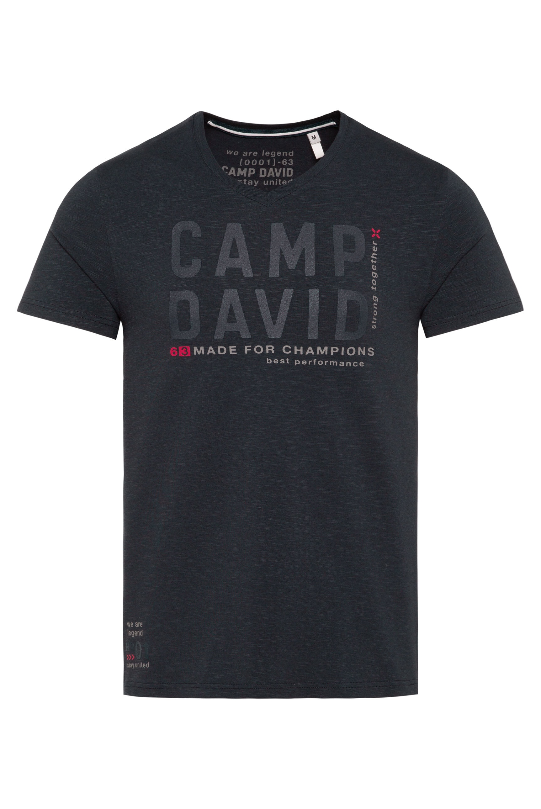 CAMP DAVID V-Shirt, mit maskulinem V-Ausschnitt