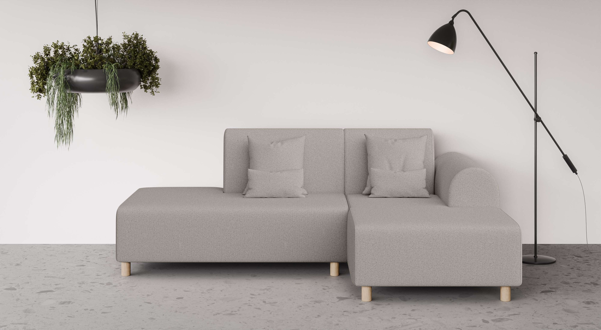 INOSIGN Ecksofa "Suyala", L-Form mit Hocker günstig online kaufen