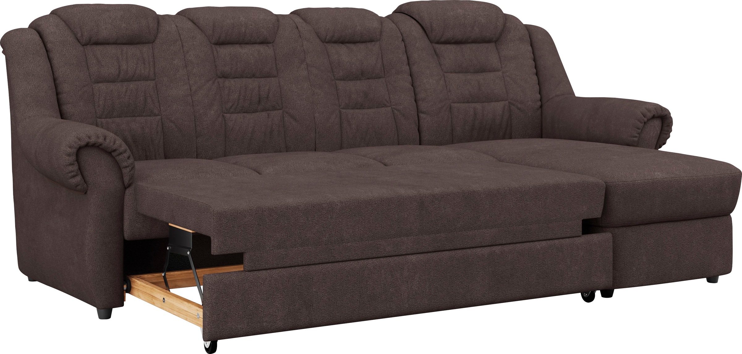 Home affaire Ecksofa »Boston L-Form«, mit hoher Rückenlehne, wahlweise mit Bettfunktion