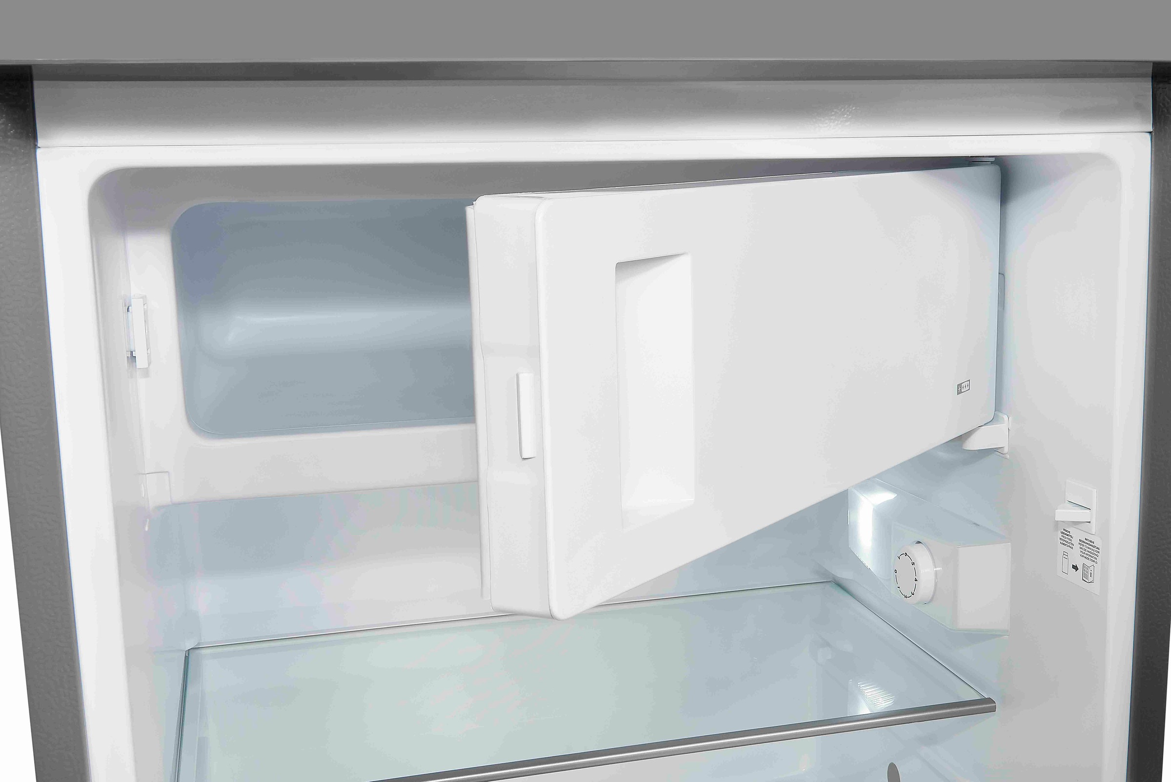 exquisit Kühlschrank »KS16-4-H-010D inoxlook«, Energieeffizienzklasse D, 120 Liter Nutzinhalt, 4 Sterne Gefrieren