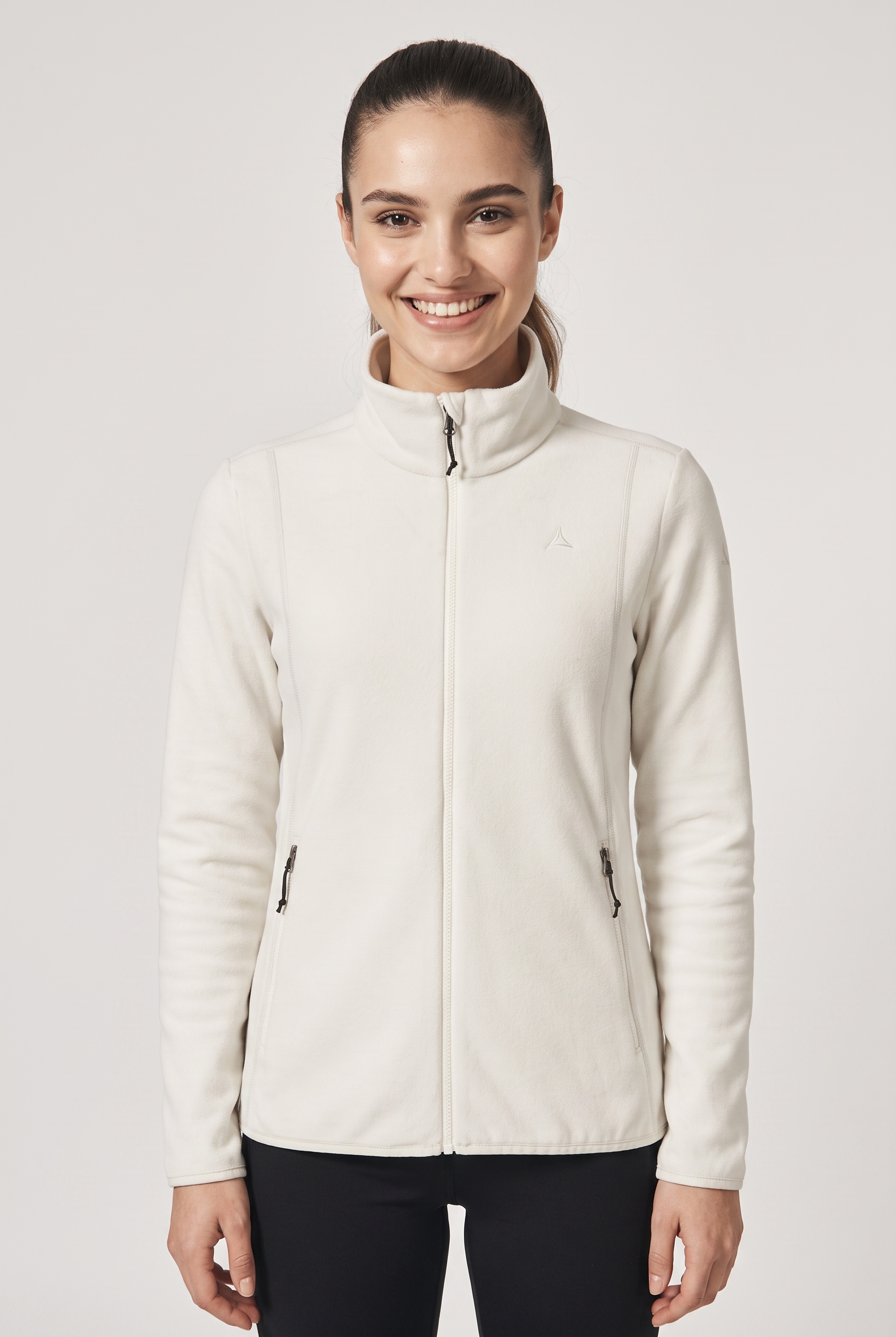 Schöffel Fleecejacke "Fleece Jk Style Ash WMS" hochschließender Kragen, hoch geschlossener Ausschnitt
