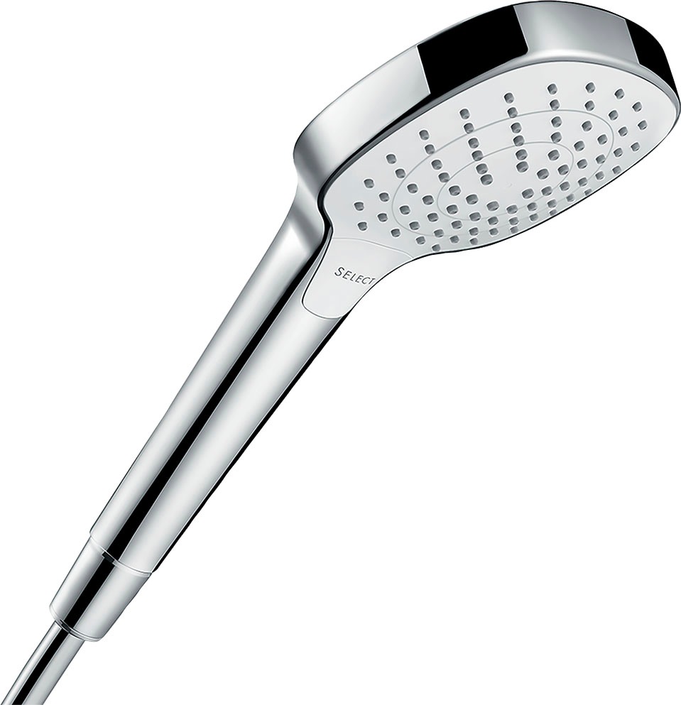 hansgrohe Handbrause "Croma Select E", 11cm, Weiß/chrom