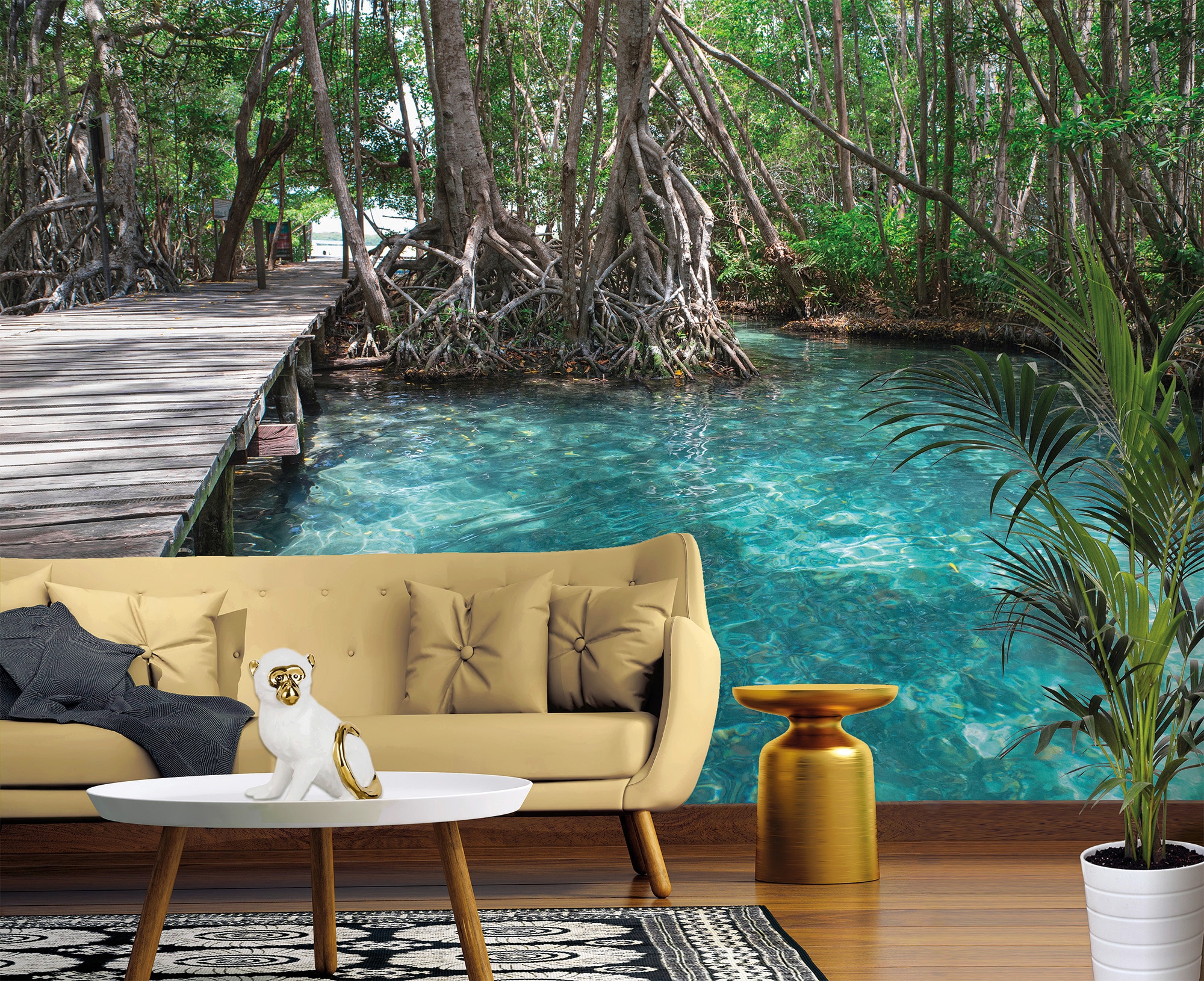 living walls Fototapete »Designwalls Dschungle Path« glatt Vlies, Wand, Schräge, Decke