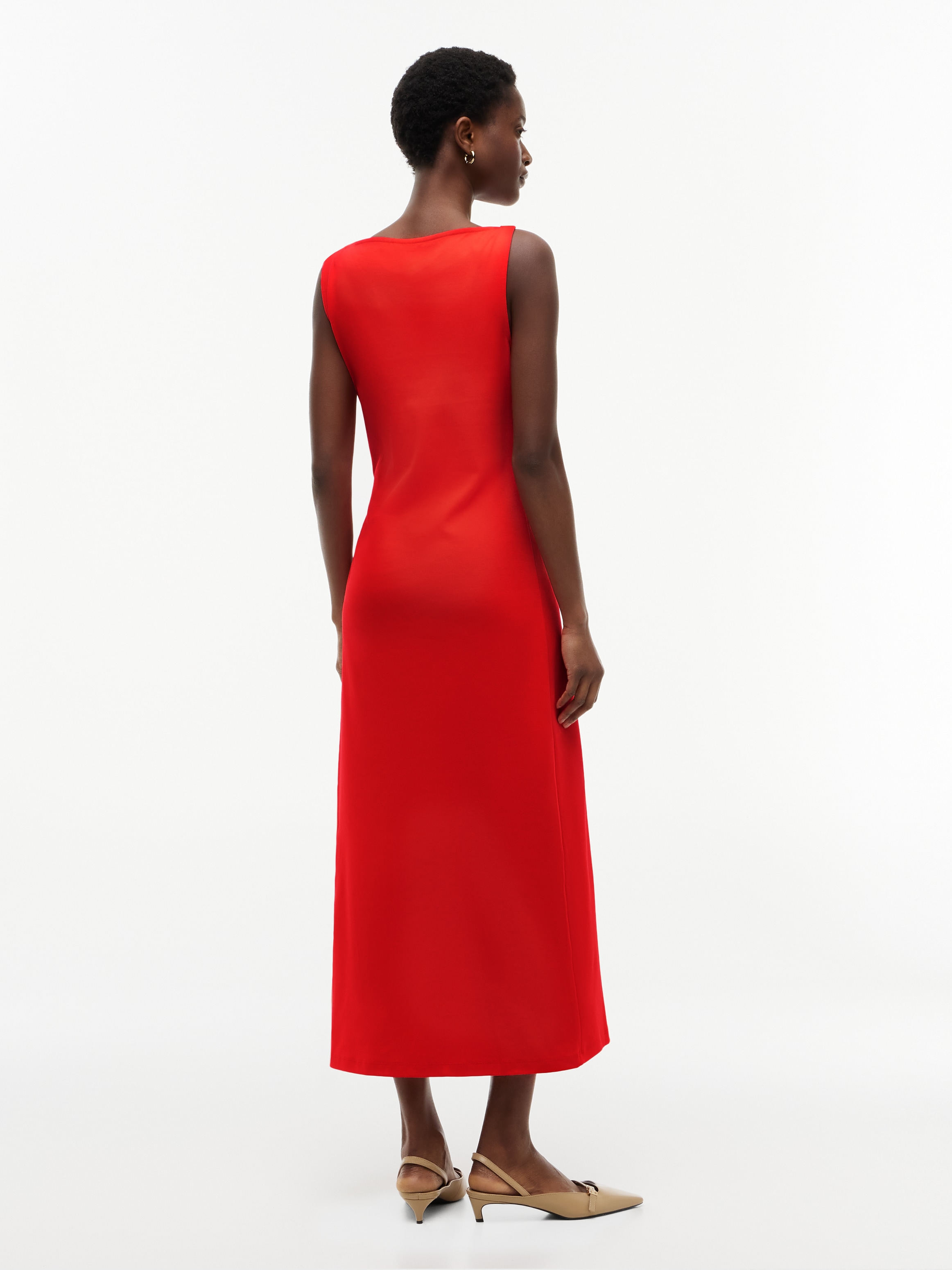 Tommy Hilfiger Jerseykleid »INTERLOCK KNOT DETAIL DRESS« Ohne Tasche Baumwolle, Interlock