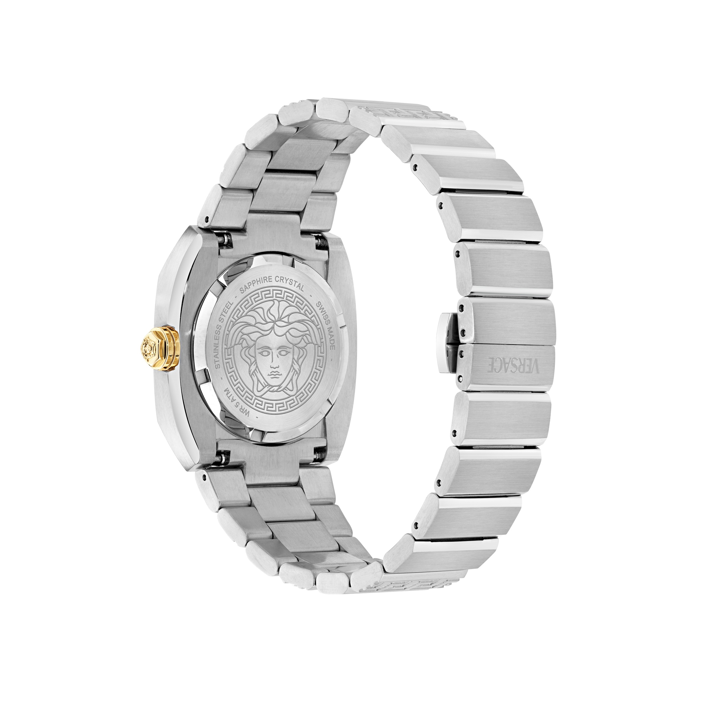 Versace Quarzuhr »MEDUSA ANTARES« Armbanduhr, Damenuhr, Swiss Made, Edelstahlarmband, analog