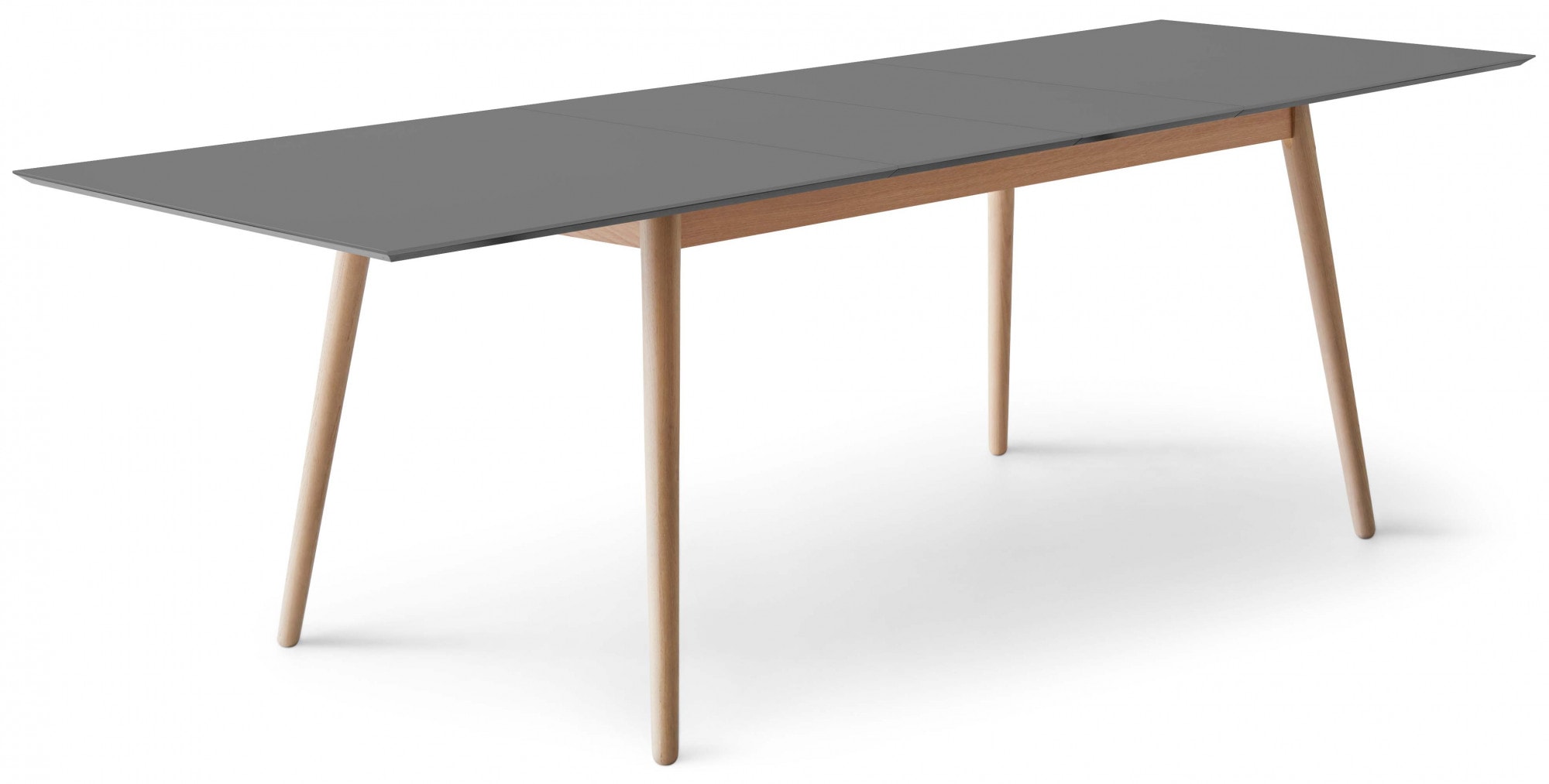Hammel Furniture Esstisch »Meza Designtisch mit Auszugsfunktion und 2 Einlegeplatten«, (1 St.), rechteckige Tischplatte MDF, Esche Massivholzgestell
