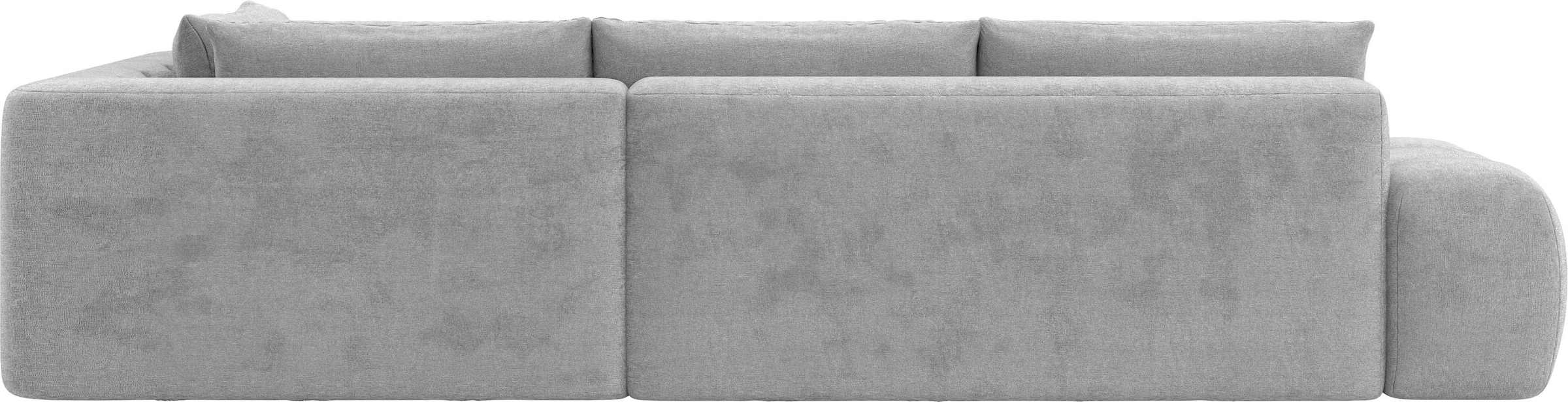 INOSIGN Ecksofa »AZITA Designsofa, elegant und bequem L-Form, Bubble-Optik«, lose Rückenkissen, traumhafte Steppung, Maße B/T/H: 352/210/72 cm