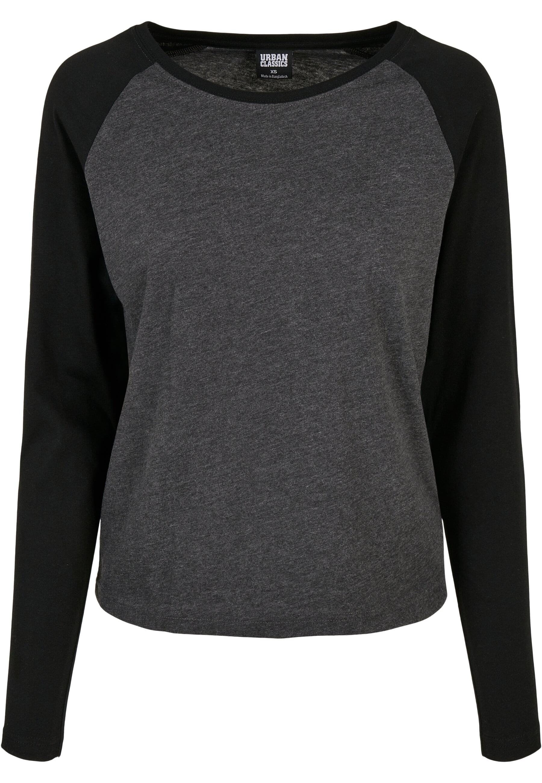 URBAN CLASSICS Langarmshirt "Urban Classics Damen Ladies Contrast Raglan Longsleeve"