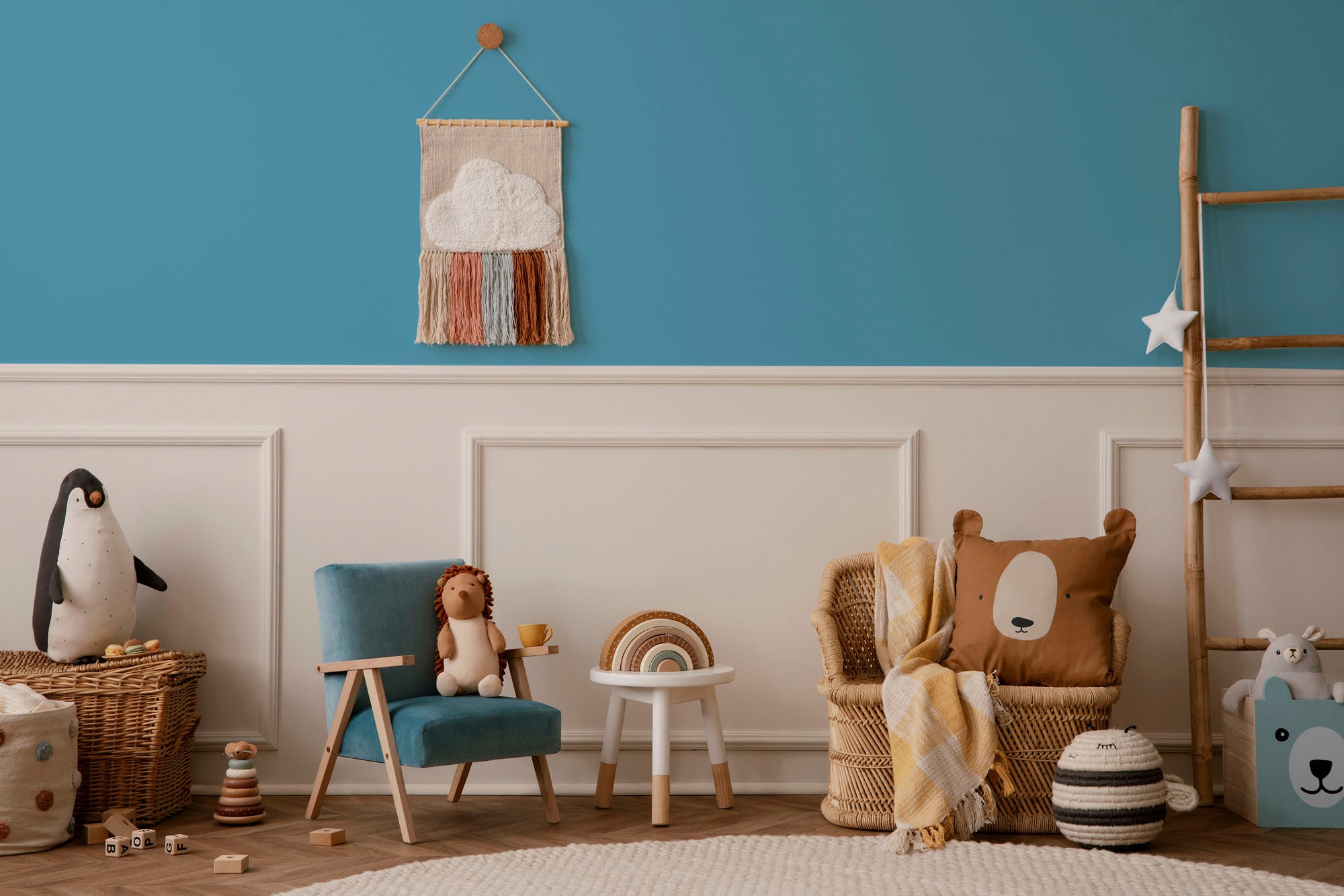 A.S. Création Wandfarbe »Premium Innenwandfarbe PURO Tuchmatt ocean blue« ideal für Wohnzimmer, Schlafzimmer, Flur und Küche, Farbwelt Blau