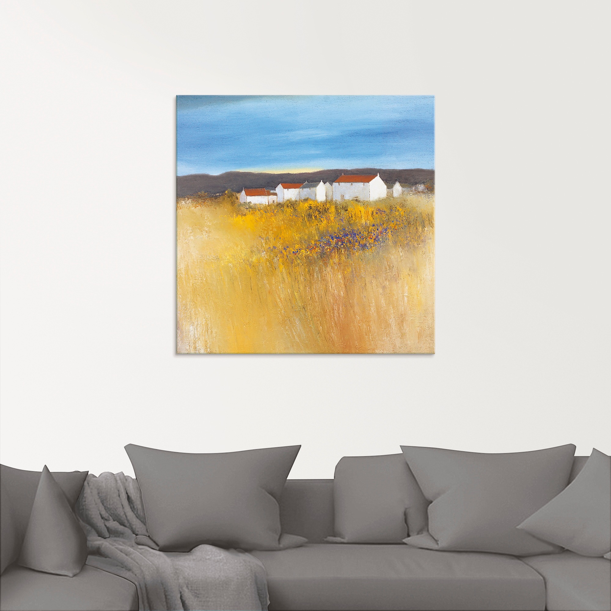 Artland Glasbild »Sommerfeld«, Felder, (1 St.), in verschiedenen Größen