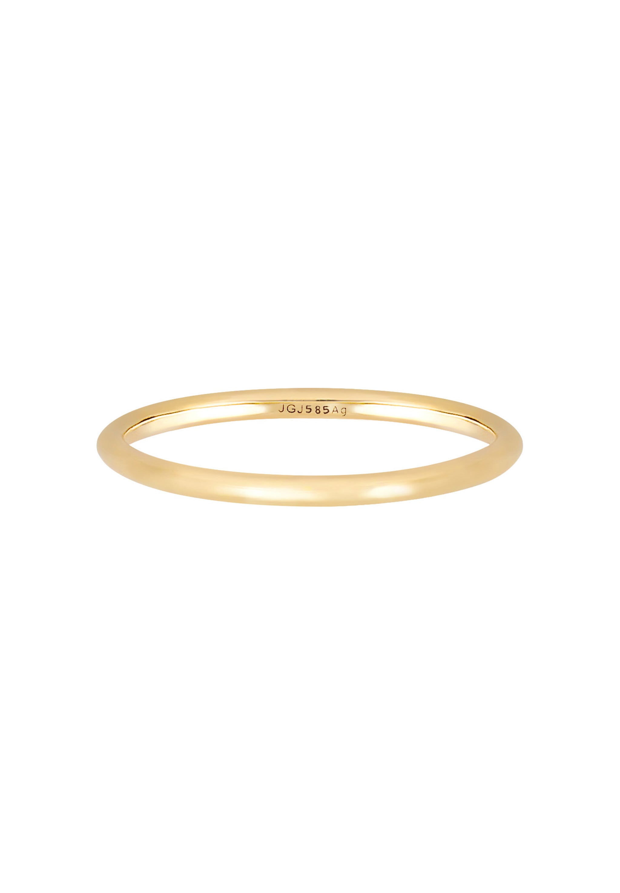 Elli Premium Fingerring »Bandring Ehering Trauring Hochzeit 585er Gelbgold«