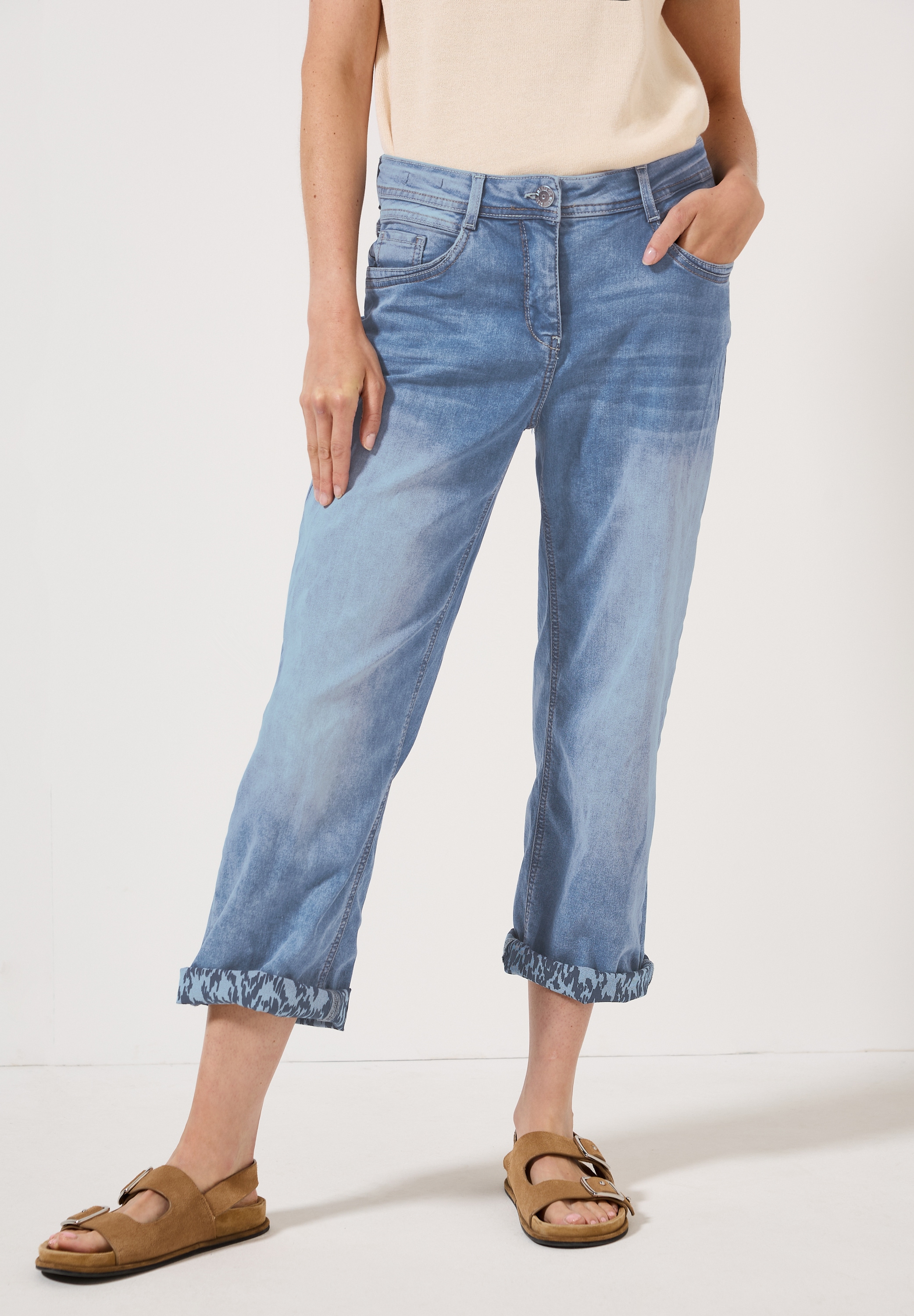 STREET ONE Loose-fit-Jeans, High Waist