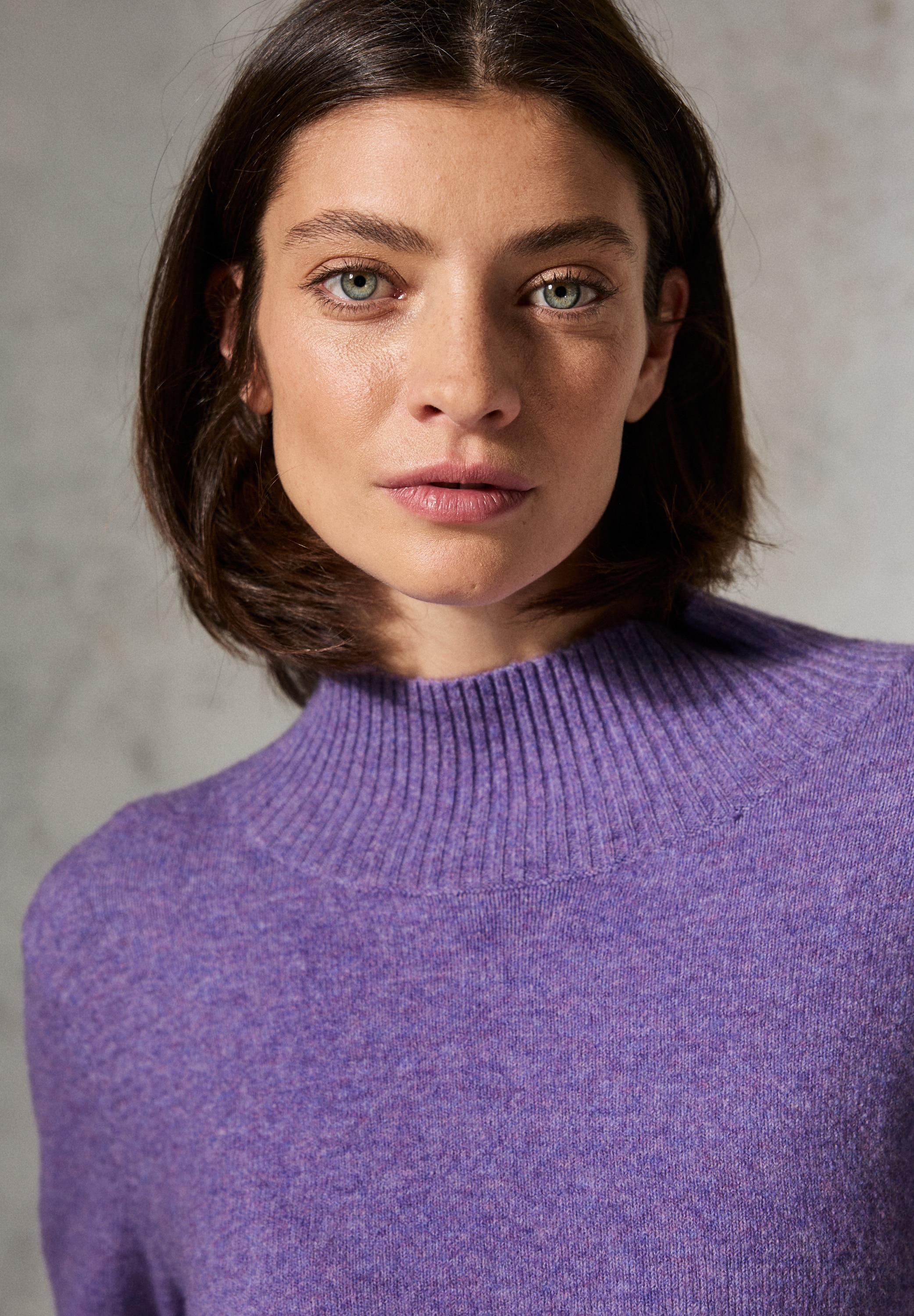 Cecil Strickpullover, mit Stehkragen
