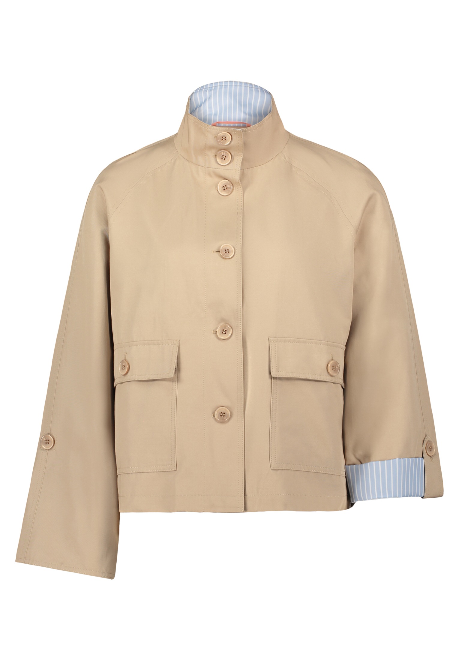 Cartoon Canvasjacke "Cartoon Damen Casual-Jacke mit aufgesetzten Taschen" günstig online kaufen
