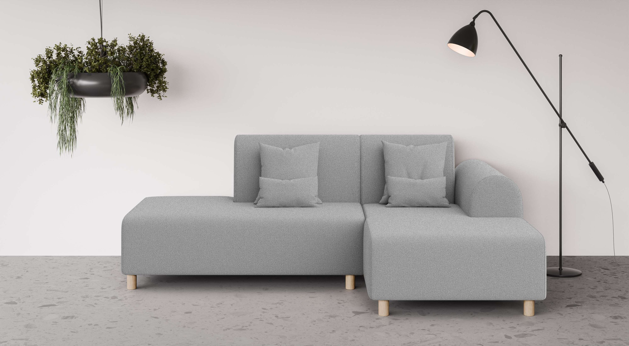OTTO home Ecksofa "Suyala" L-Form mit Hocker günstig online kaufen