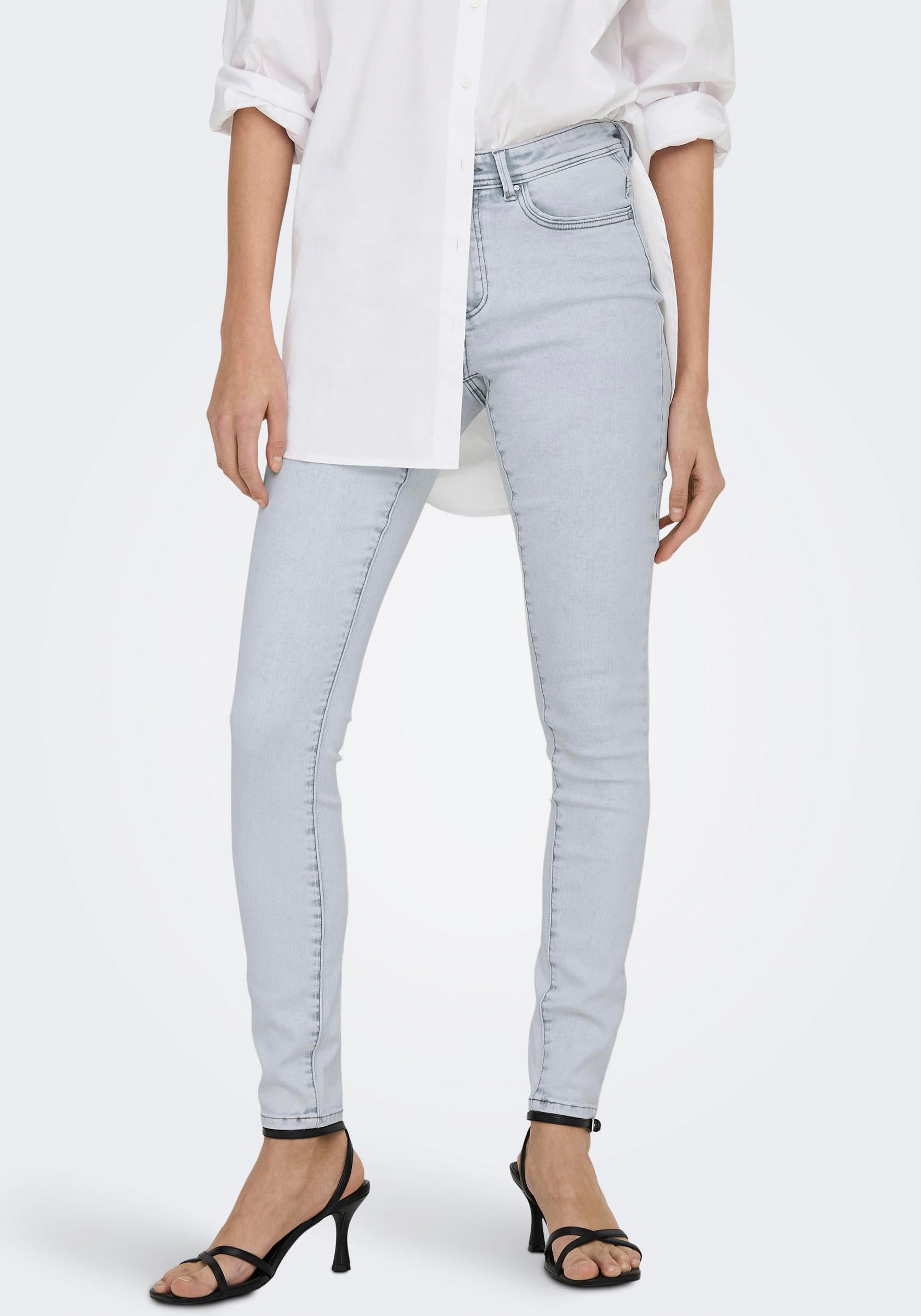 Skinny-fit-Jeans »ONLWAUW MID SKINNY DEST BJ692«