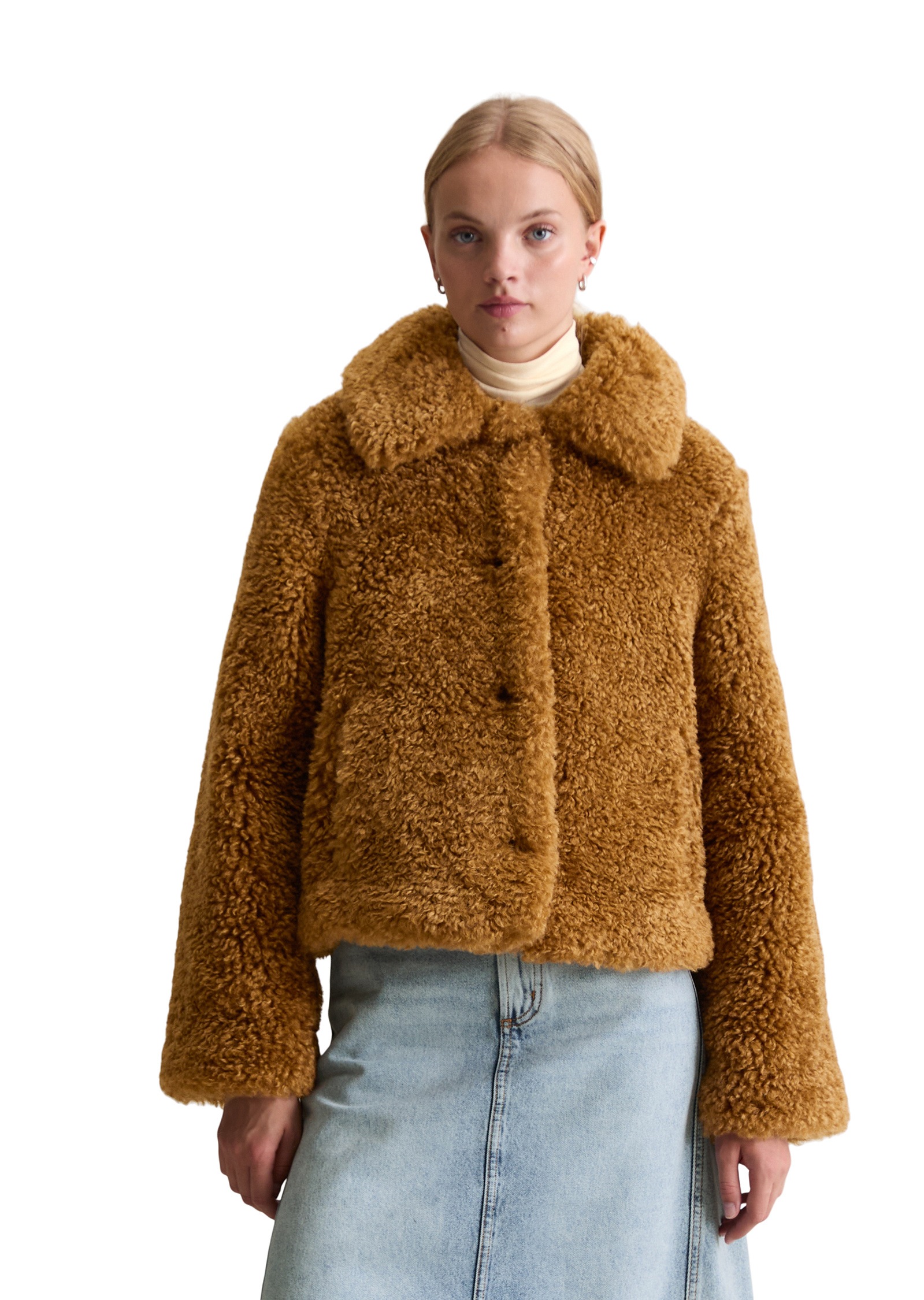 Marc OPolo DENIM Outdoorjacke "aus weichem Curly-Plüsch" günstig online kaufen