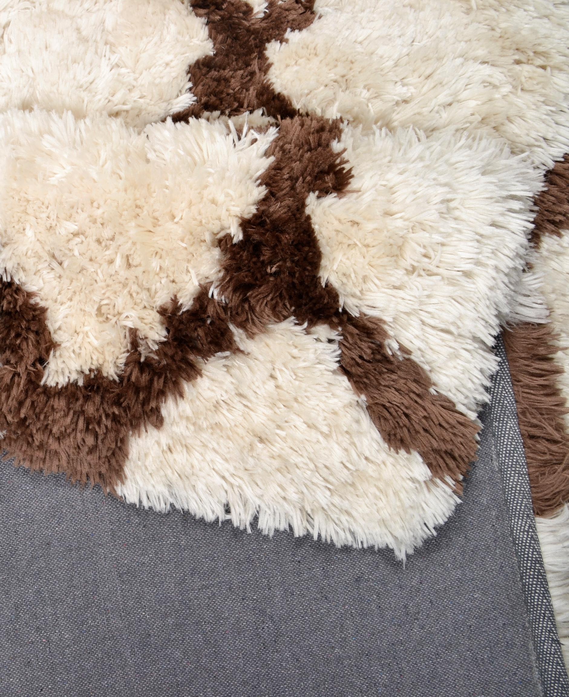 TOM TAILOR HOME Hochflor-Teppich »Flocatic Pattern« rechteckig 65 mm Höhe Rauten Muster, ideal im Wohnzimmer & Schlafzimmer