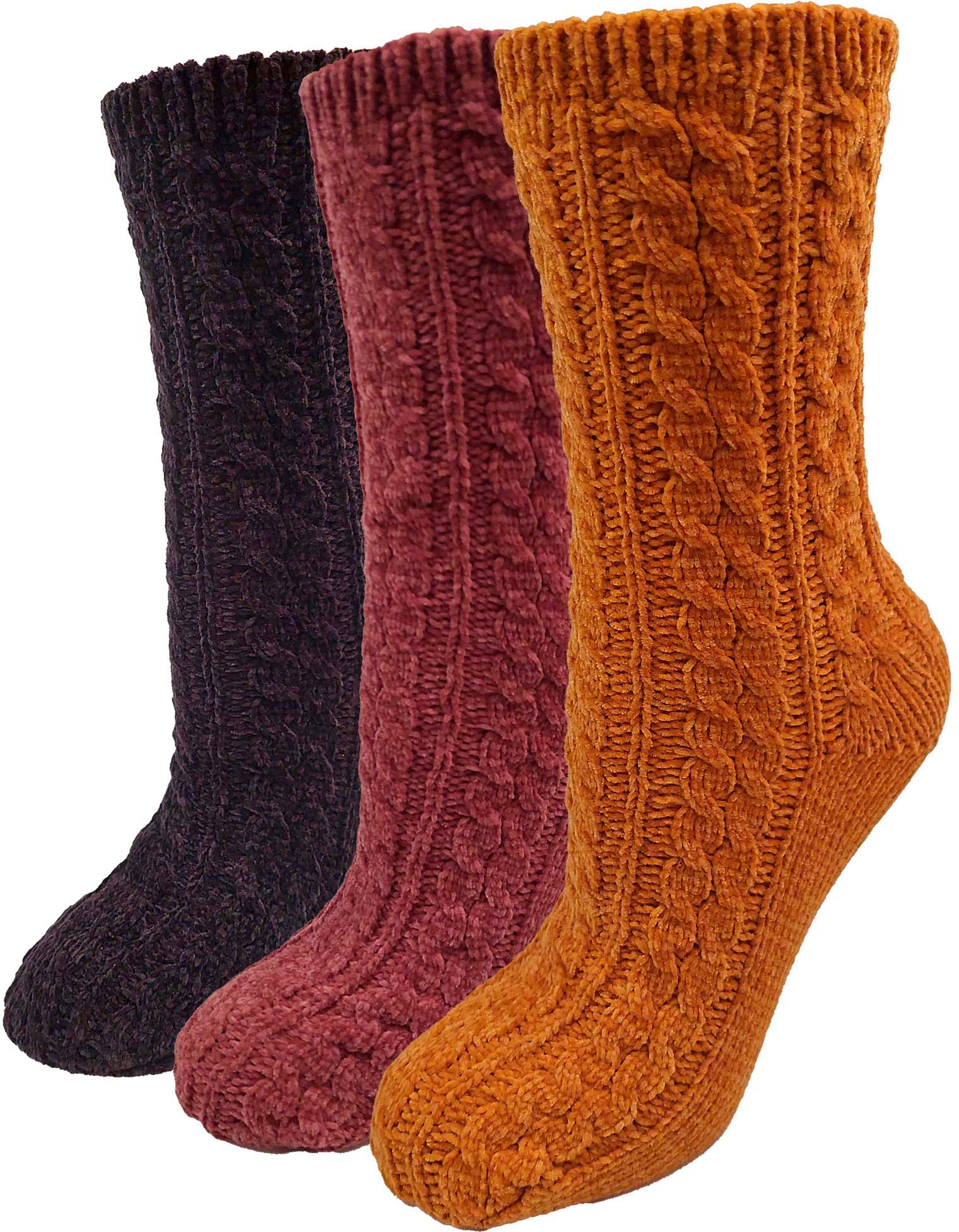 Capelli New York Kuschelsocken, (Set, 3er-Pack), mit Zopfmuster günstig online kaufen