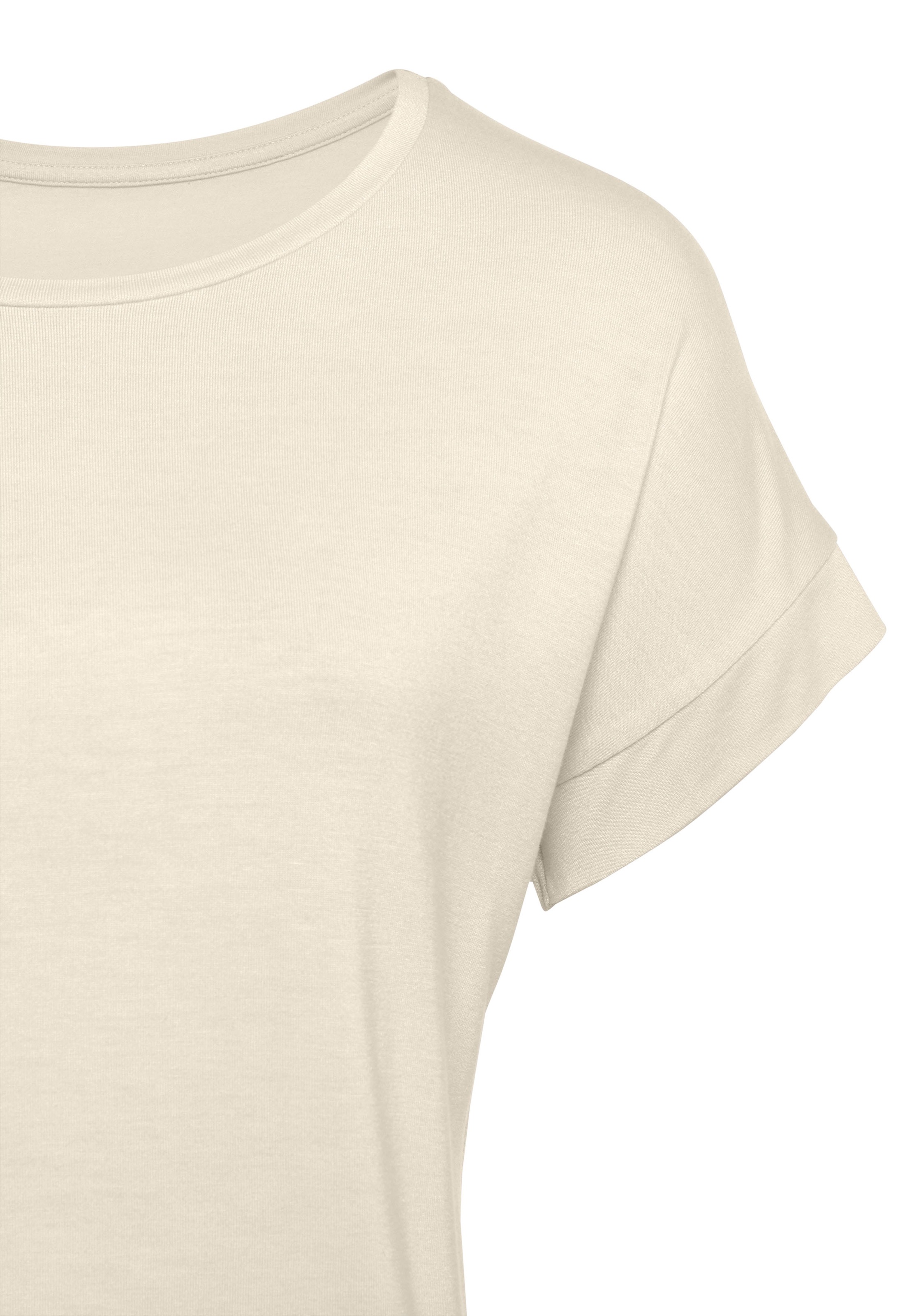 Thumbnail - Vivance Kurzarmshirt "mit Gummizug im Bund" aus weichem Viskose-Stretch