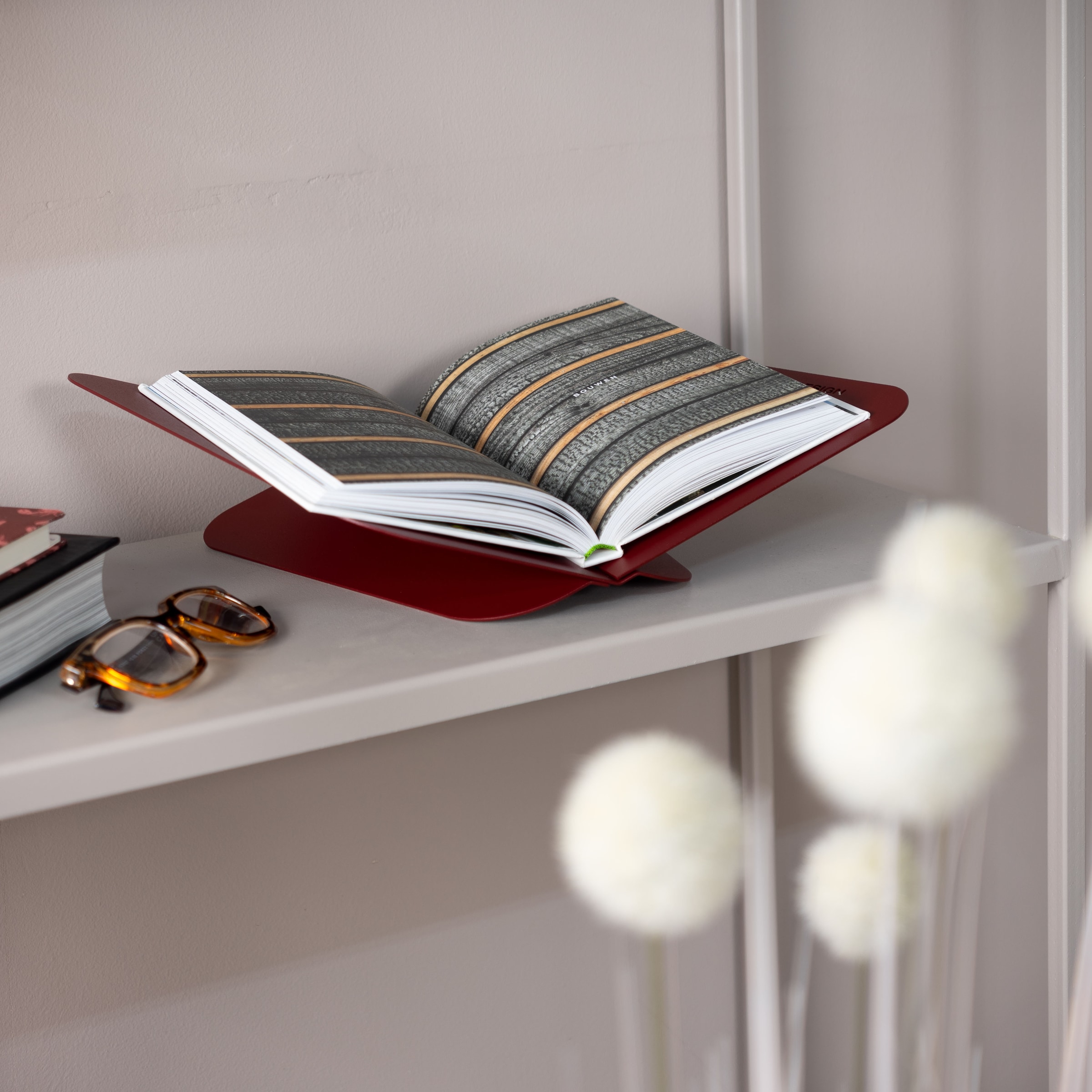 Spinder Design Buchstütze »ATALANTA«, (2 St.), Moderner Buchständer aus pulverbeschichtetem Stahl