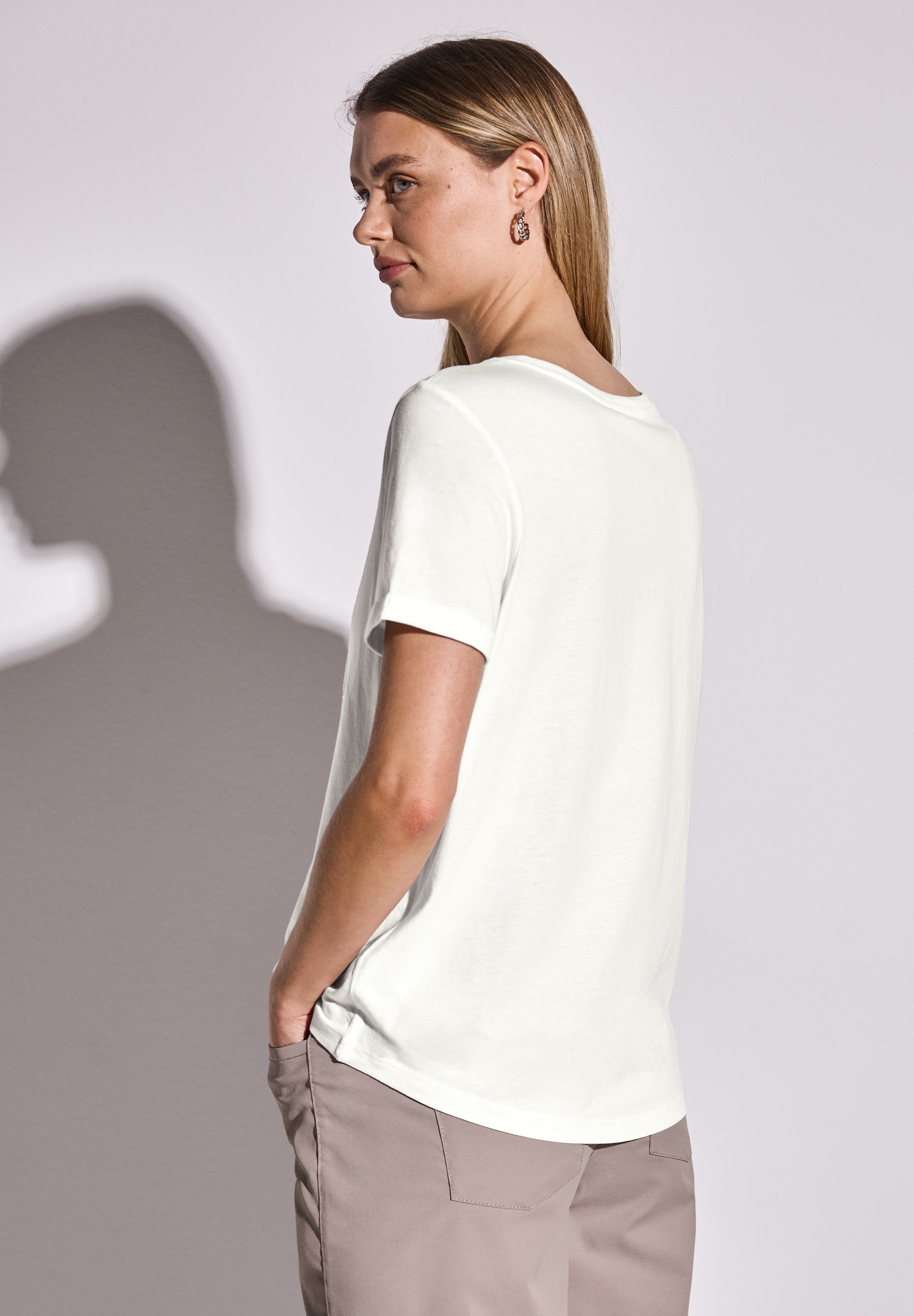 STREET ONE T-Shirt, mit Rundhalsausschnitt