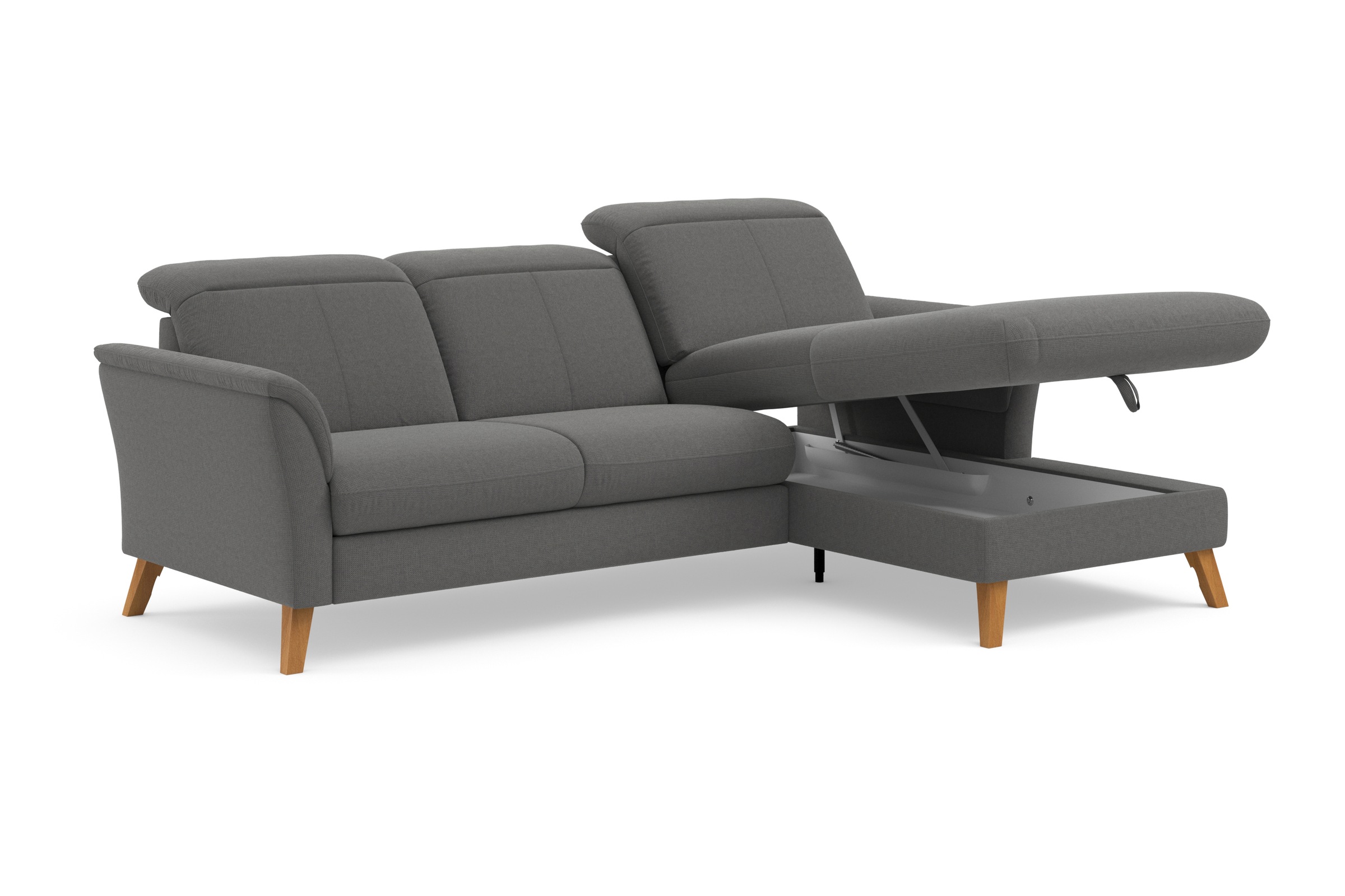 sit&more Ecksofa »Romero L-Form«, wahlweise mit oder ohne Relax-Funktion, Bettfunktion, Bettkasten