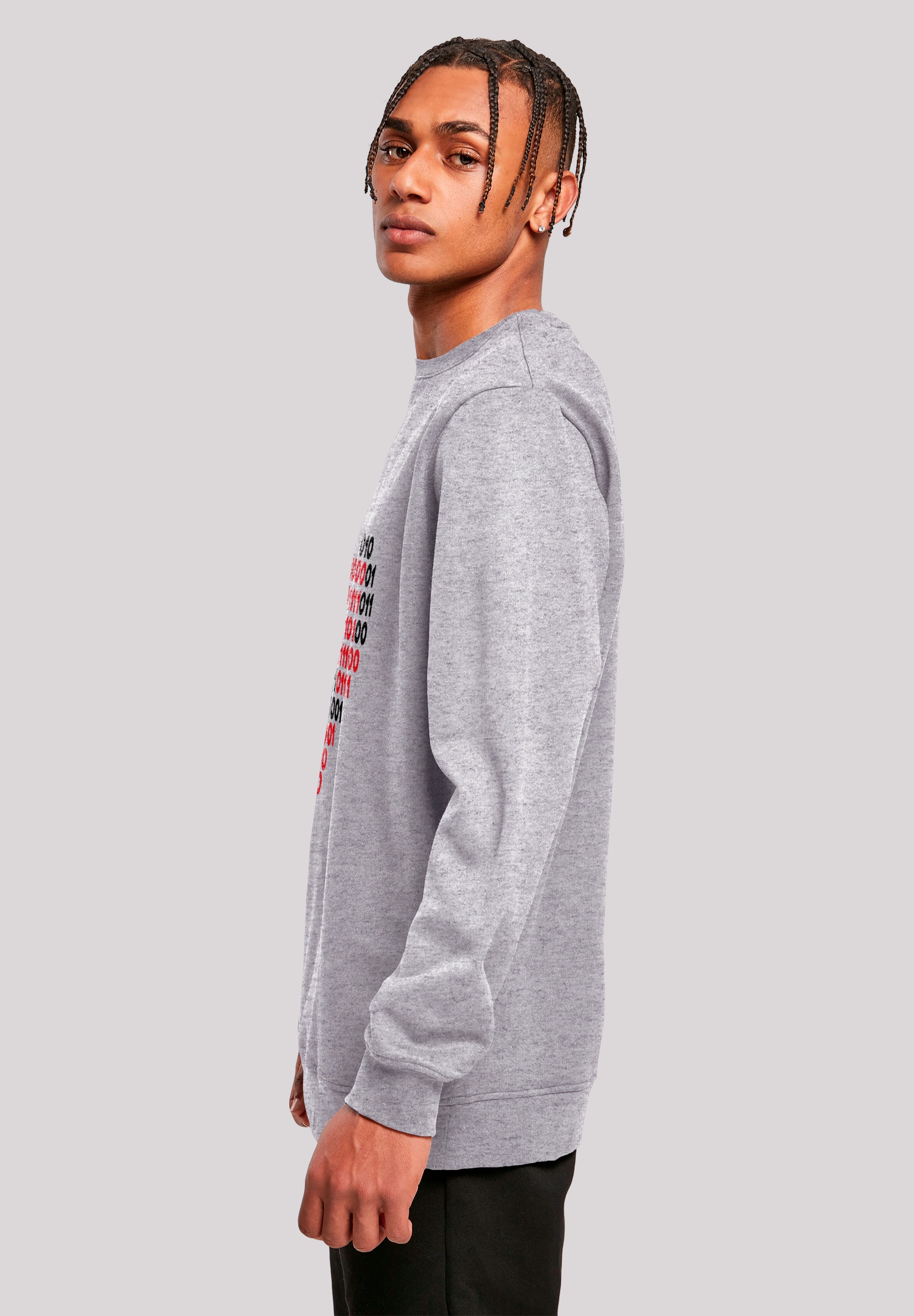 F4NT4STIC Sweatshirt »I love you 01001001 Binary Code Herz Valentinstag«, Premium Qualität