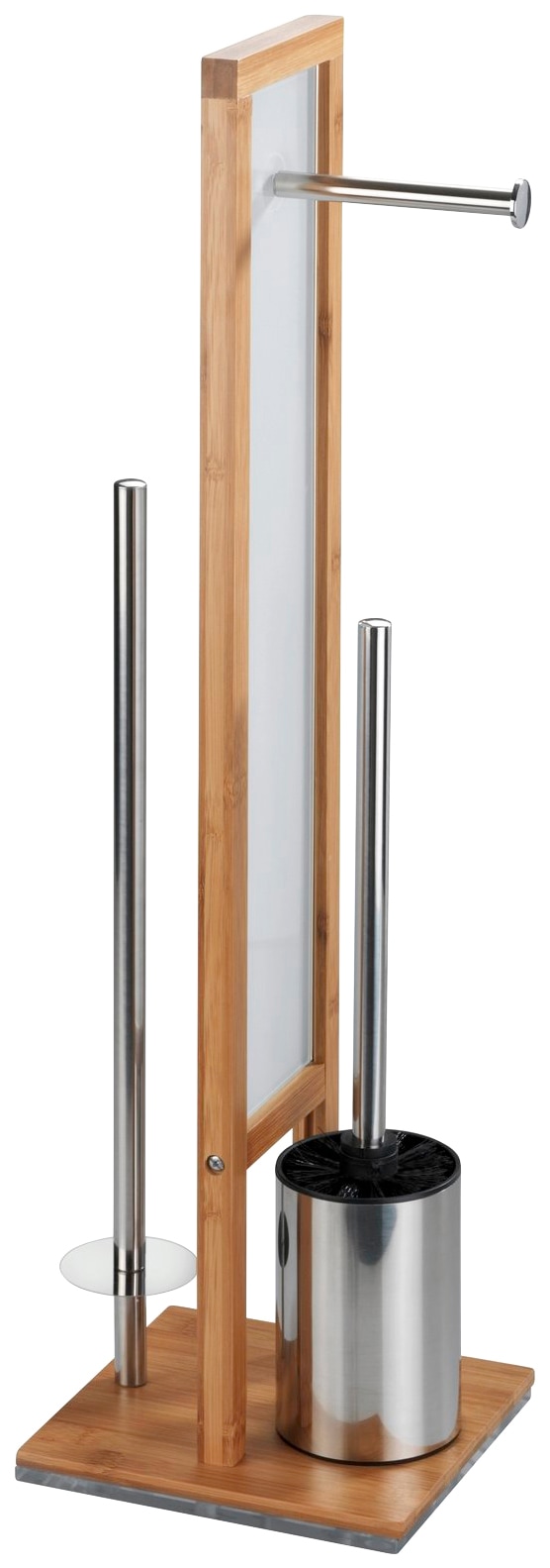 WENKO WC-Garnitur "Rivalta" 1 Stk. aus Bambus-Polyester  Polypropylen integ günstig online kaufen