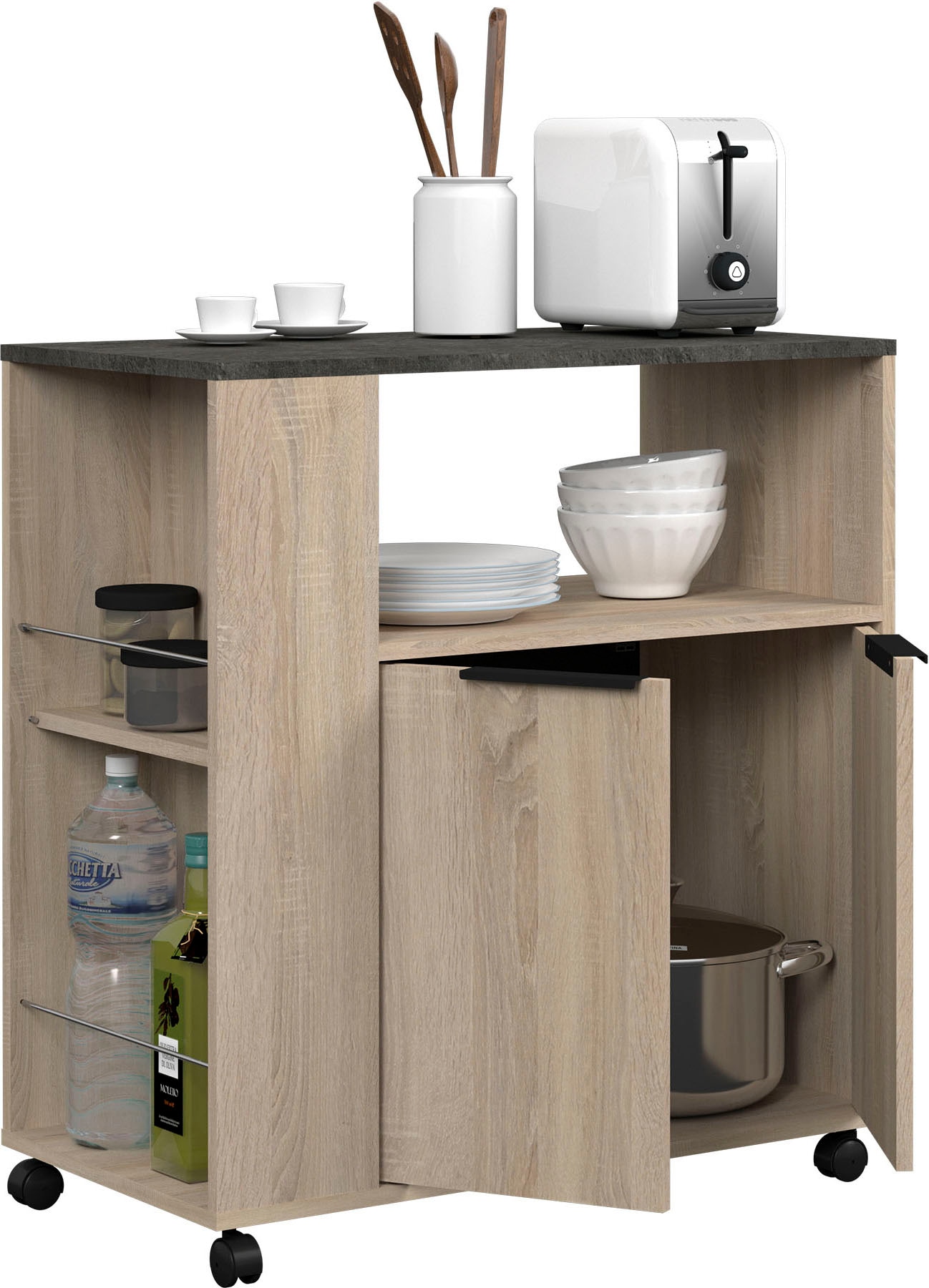 Parisot Schrank-Set »Parisot Fumay 1«, (2 St.), bietet viel Stauraum, praktischer Kabeldurchlaß, variabel stellbar