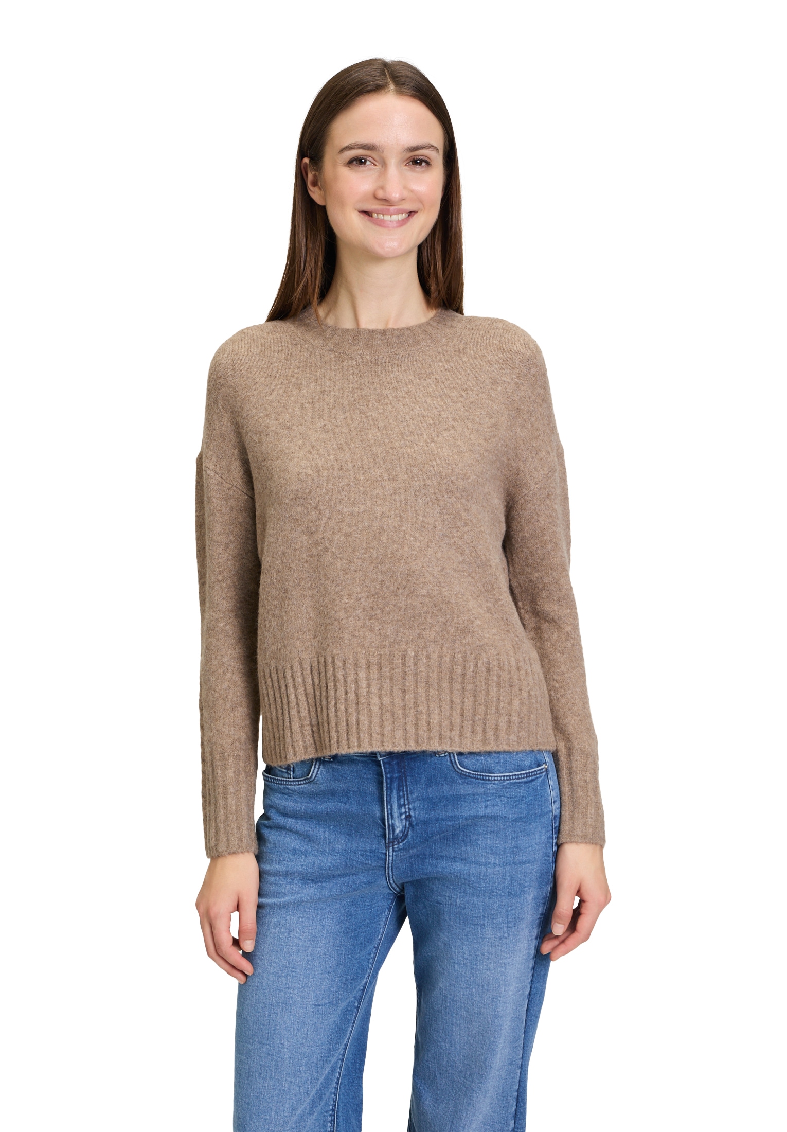 Cartoon Strickpullover "Damen Strickpullover mit Rundhalsausschnitt" 1 Stk. günstig online kaufen
