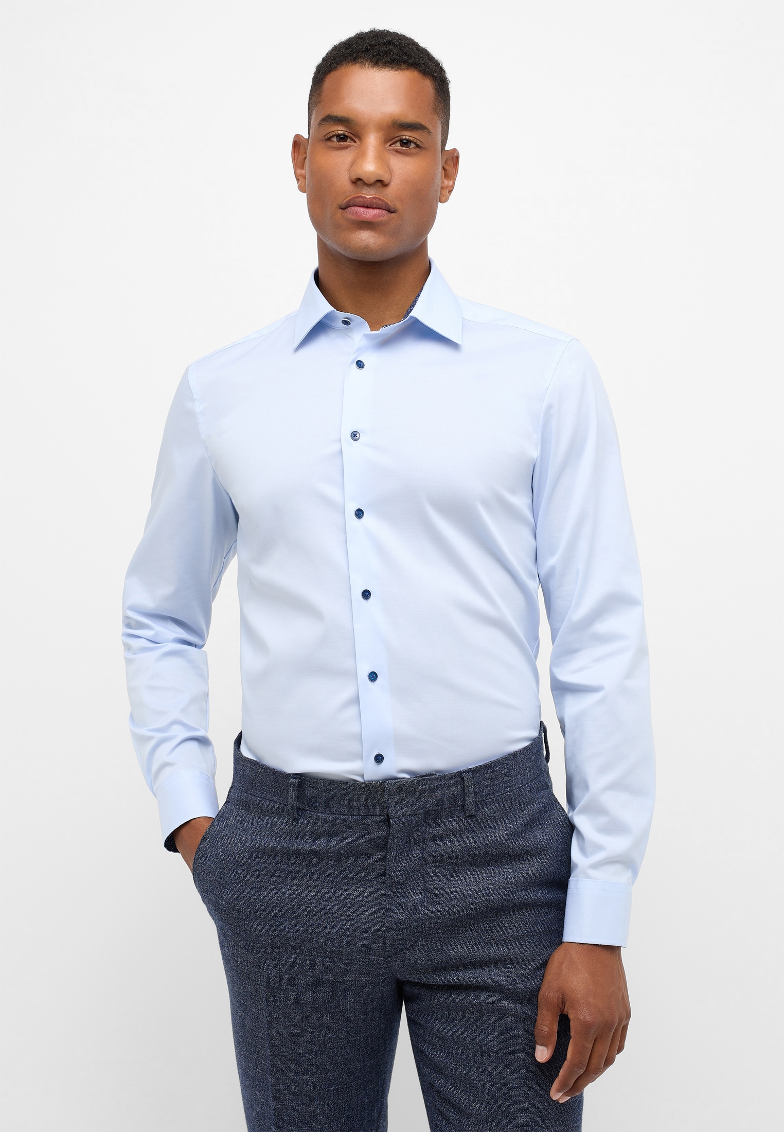 Eterna Langarmhemd "SLIM FIT", NON IRON (bügelfrei) günstig online kaufen