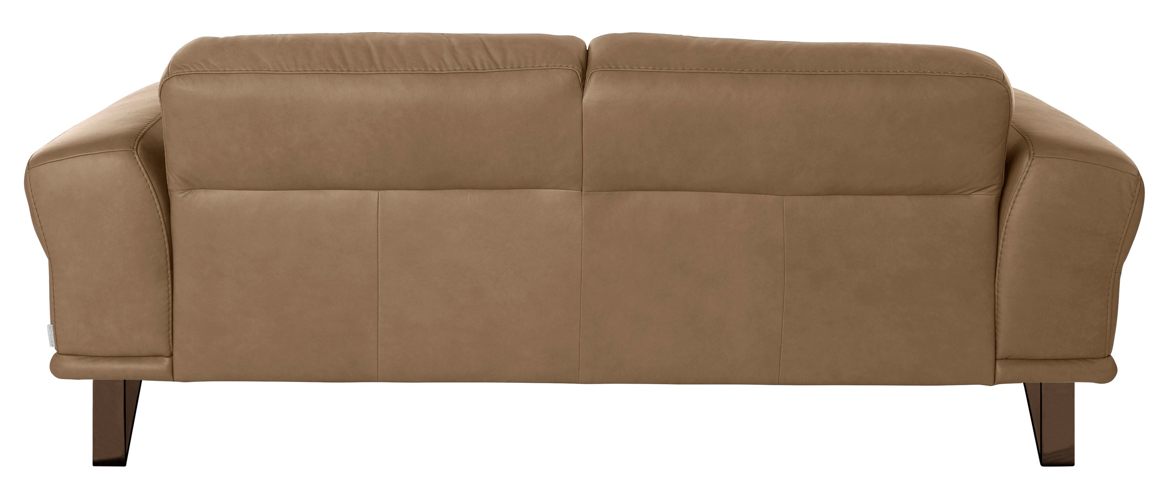 2,5-Sitzer W.SCHILLIG "montanaa", braun (fango z69), B:212cm H:78cm T:94cm, Sofas, mit Metallkufen in Bronze pulverbeschichtet, Breite 212 cm 3