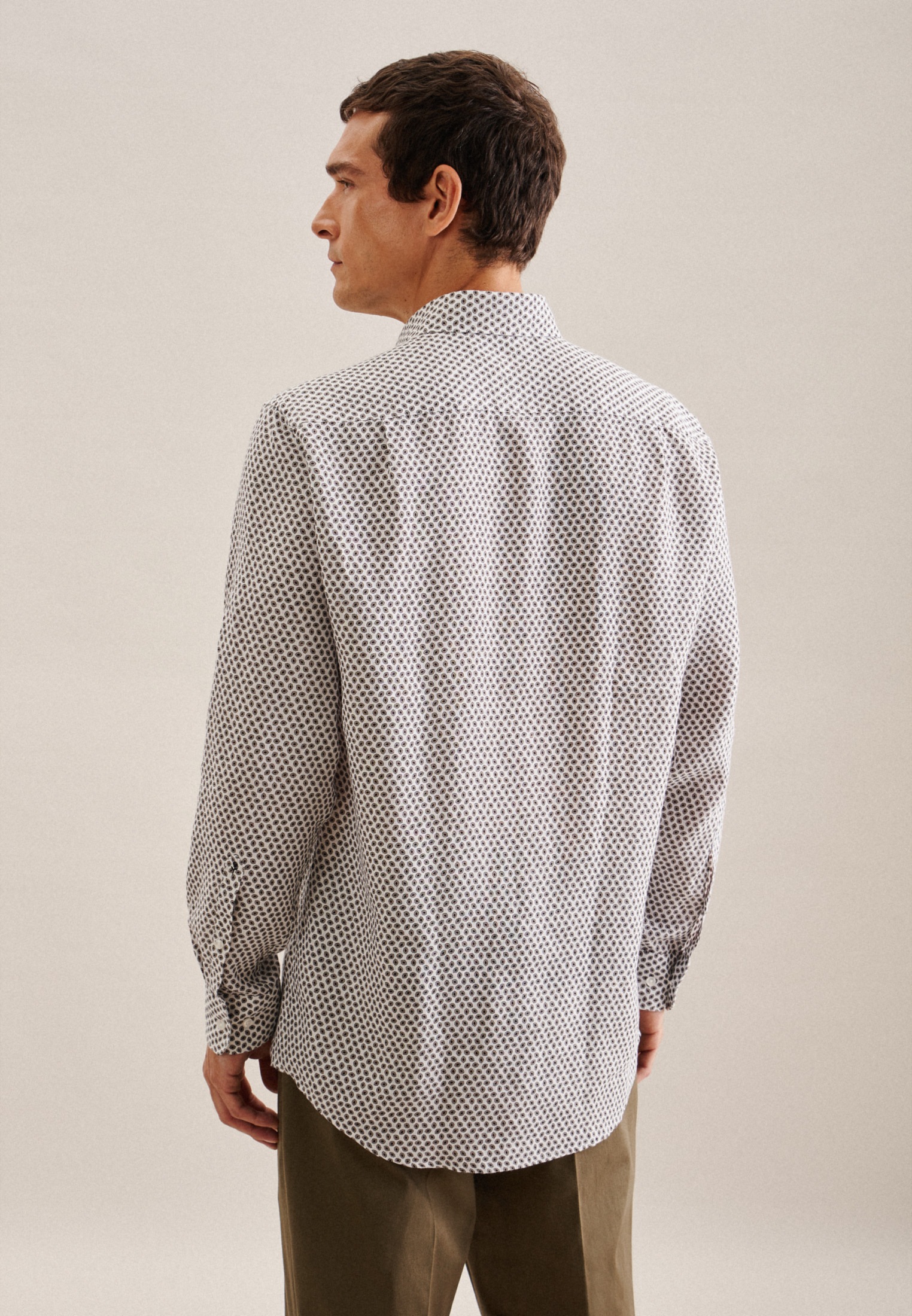 seidensticker Businesshemd "Regular" Regular 1/1 Kentkragen Kleinmuster günstig online kaufen