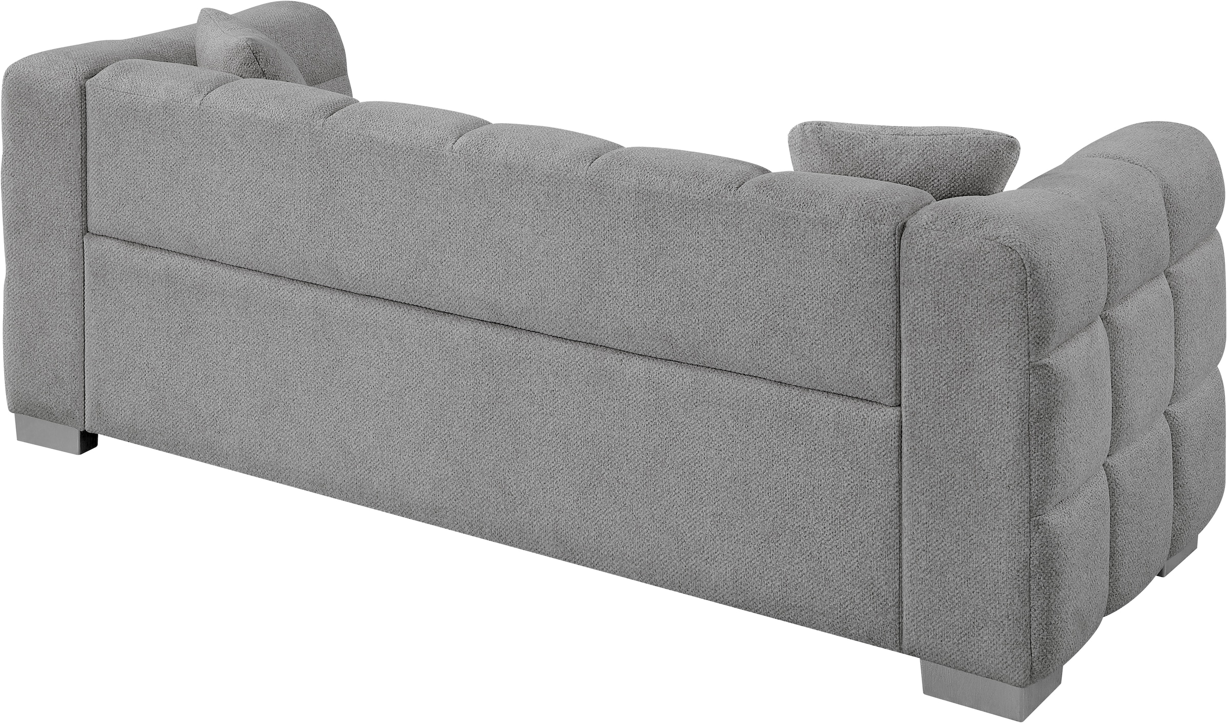 ATLANTIC home collection Big-Sofa »Thor Design-Sofa mit Steppung, Bubble-Optik, B:190cm« "Bubble"-3D Optik Sofa mit Taschenfederkern, inkl. Zierkissen