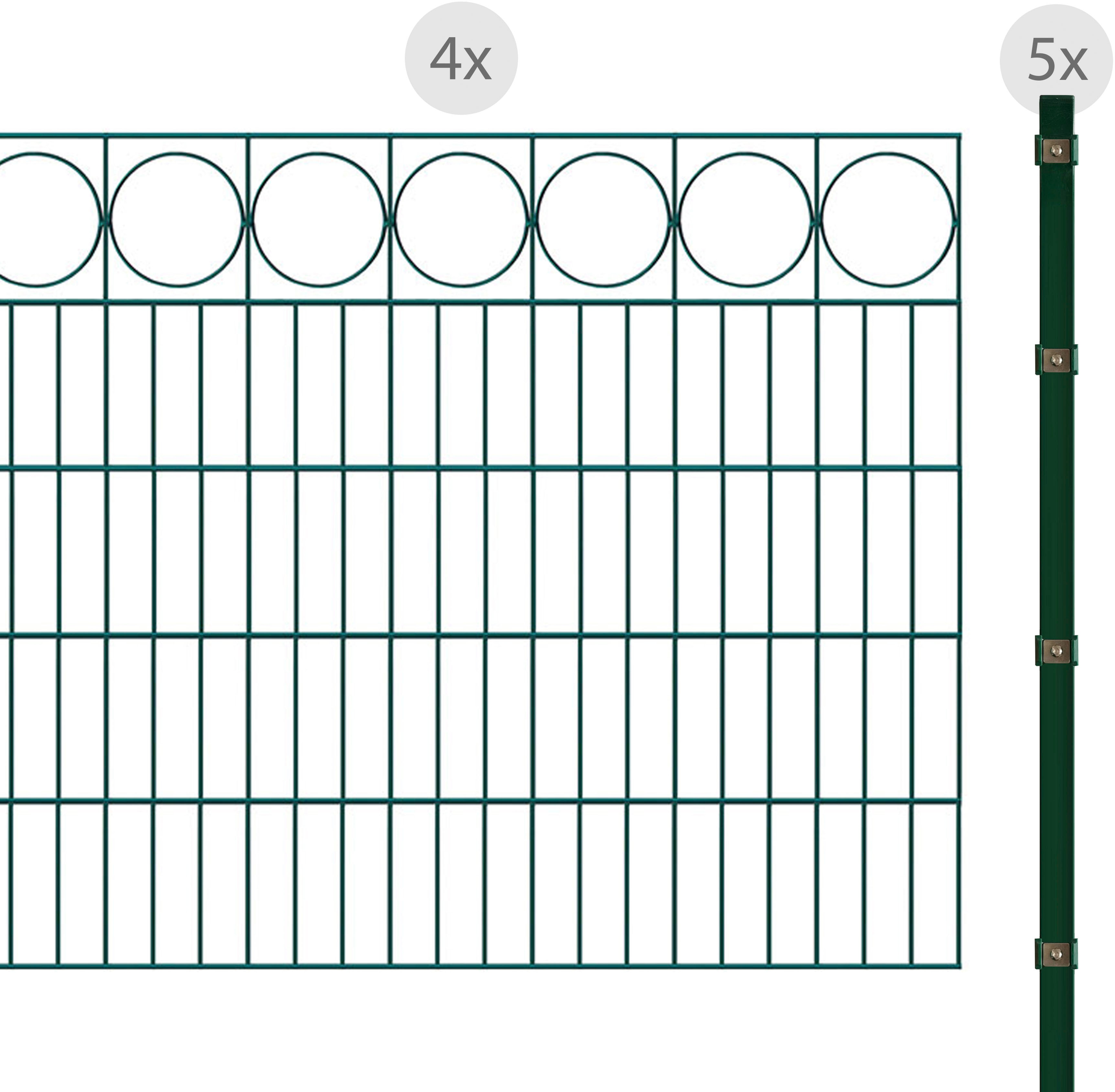 Arvotec "ESSENTIAL 100 zum Einbetonieren "Ring" mit Zierleiste" Zaunhöhe 100 cm, Zaunlänge 2 - 60 m