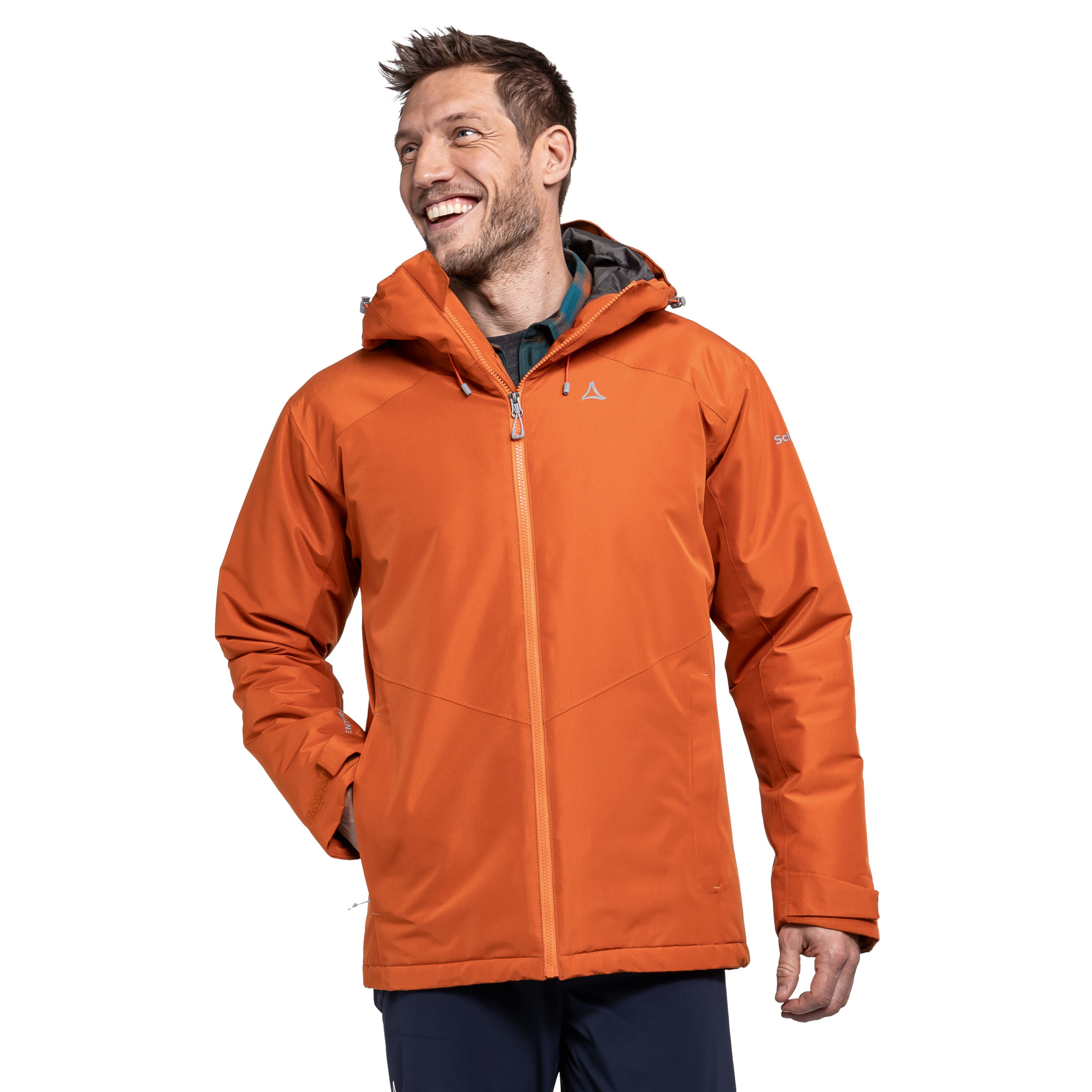 Schöffel "Ins Jacket Style Wildkar MNS" mit Kapuze wasserdicht, winddicht, mit Reißverschluss, atmungsaktiv