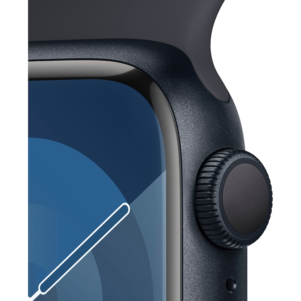 Apple Smartwatch »Watch Series 9 GPS Aluminium 41mm S/M«, (Watch OS 10 Sport Band)