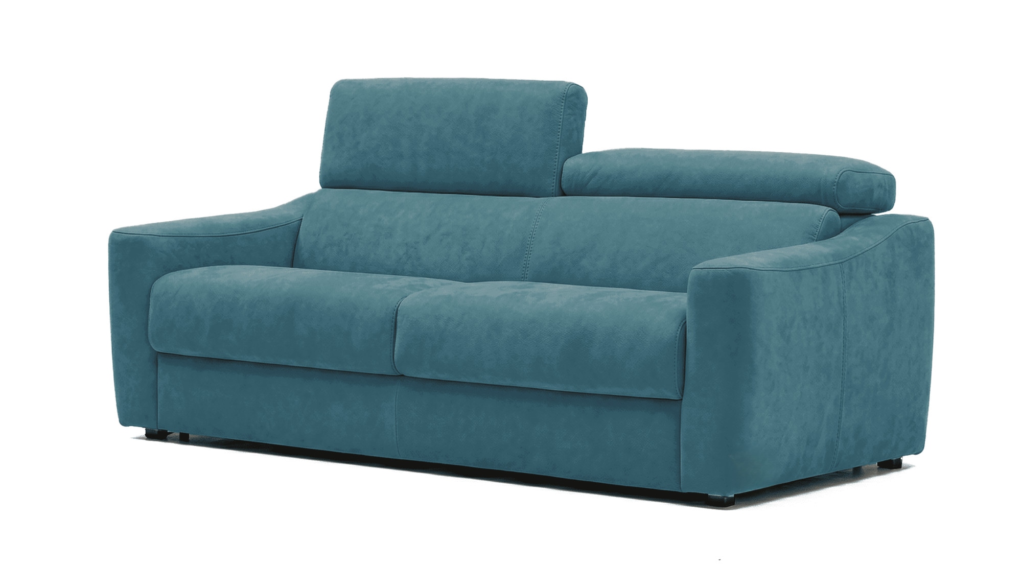 Egoitaliano Schlafsofa "STRIKE, Made in Italy-Designsofa mit Dauerschlaffunktion,Breite 195 cm" Bettsofa, Luxus-Microfaser Lederoptik mit verstellbaren Kopfstützen