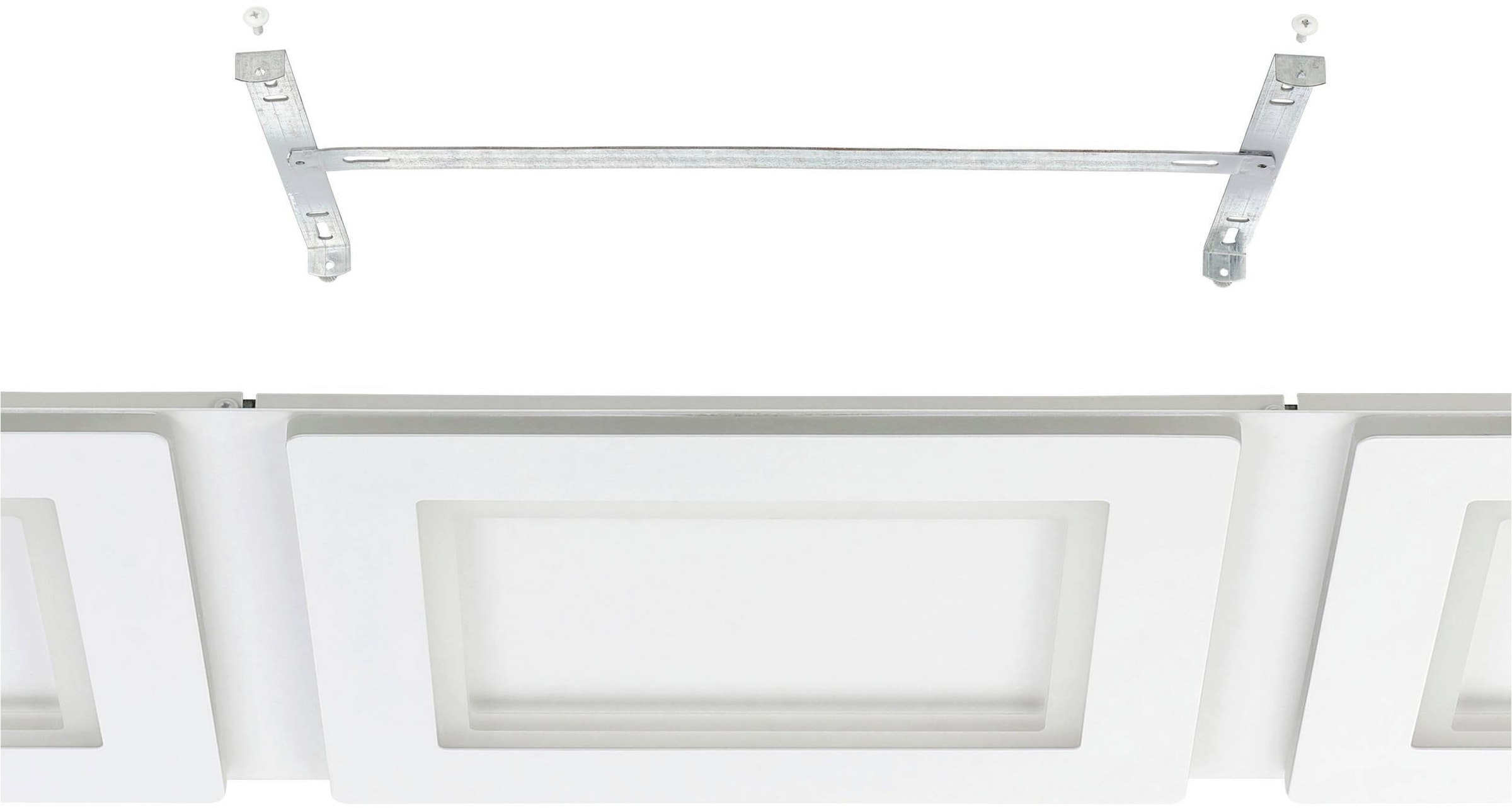 EGLO Deckenleuchte »Padrogiano-Z Deckenleuchte, ZigBee 3.0, App und Sprachsteuerung, Lampe« LED-Modul 1 Stk. Kaltweiß | RGB ZigBee, App und Sprachsteuerung Alexa, RGB, dimmbar, Lampe, 120x30cm