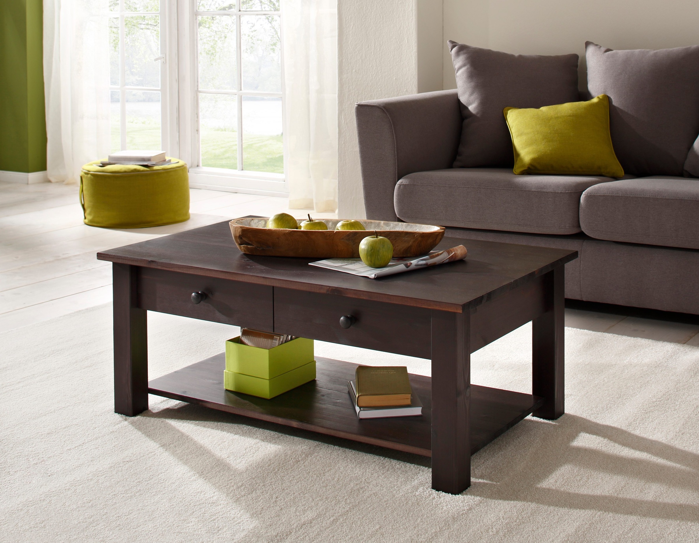 OTTO home Couchtisch "Chicago" Couchtisch, Sofatisch, OTTOs Choice, in zwei Größen, Landhausstil, zusätzlicher Stauraum