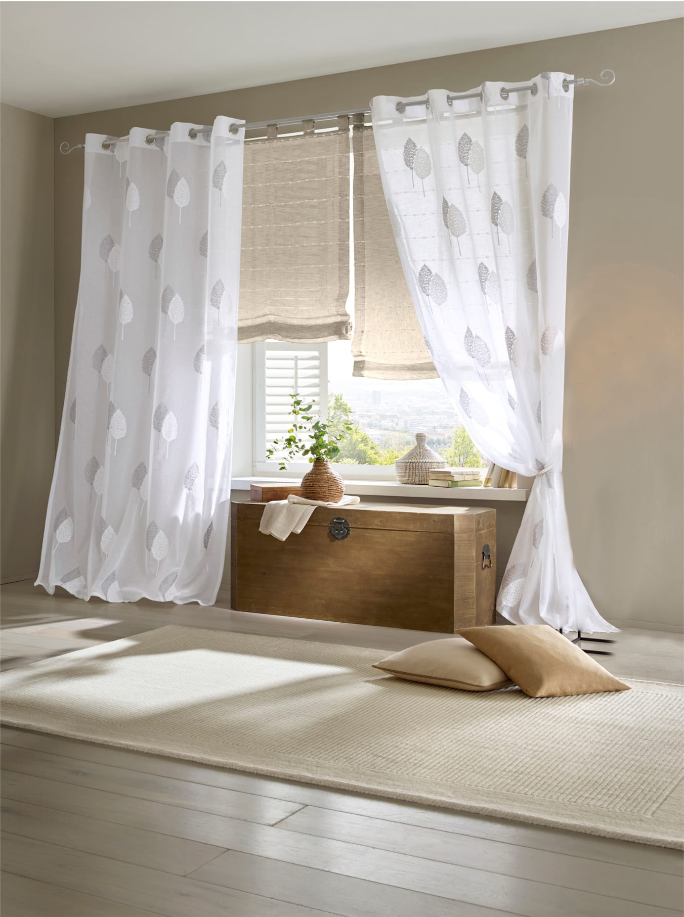 heine home Gardine Ösen 1 Stk. tlg. günstig online kaufen