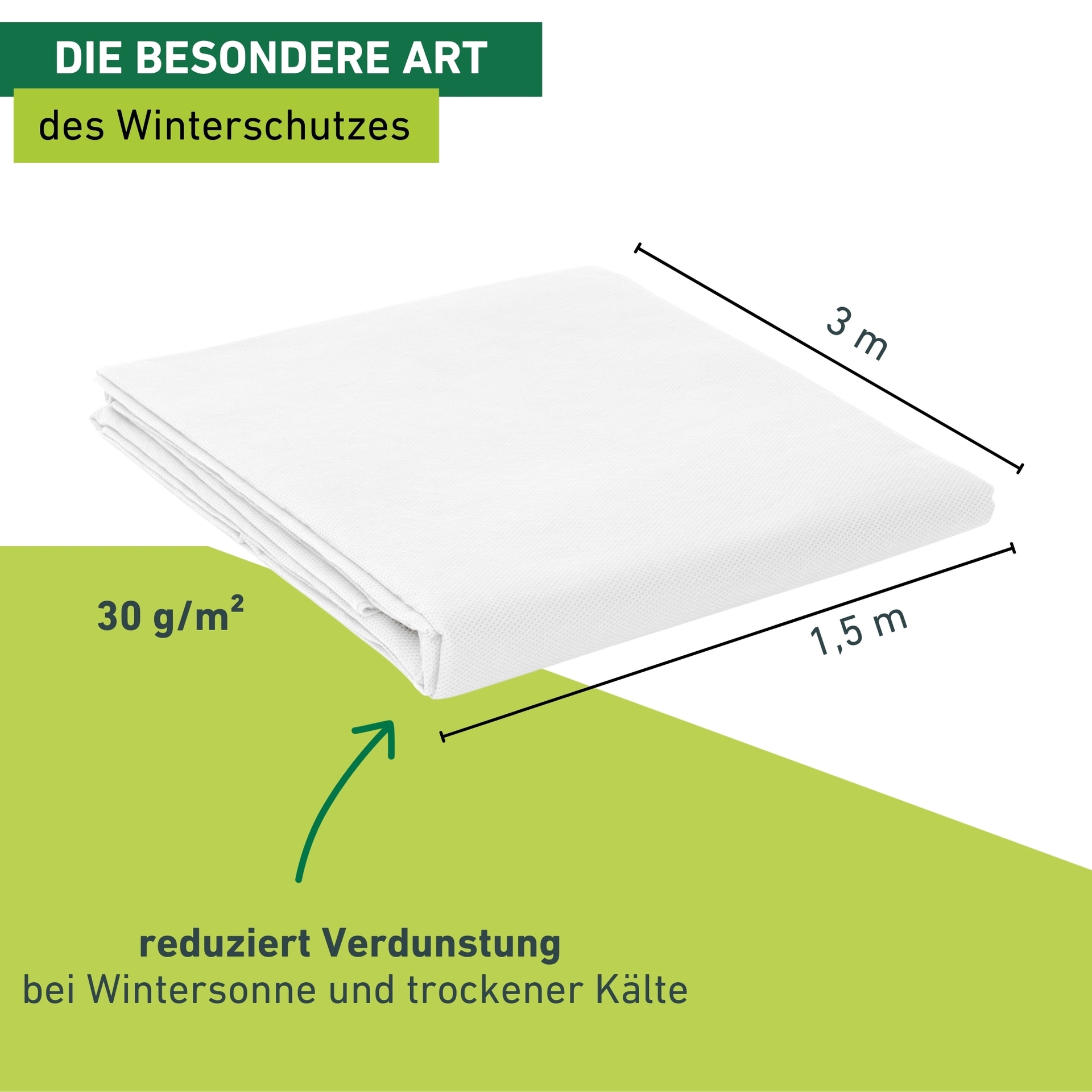 Windhager Winterschutzvlies »Jute-Sack, Gartensack aus robustem Vlies« Befestigungsbank inklusive, 70x100 cm, erhältlich in grün oder rot