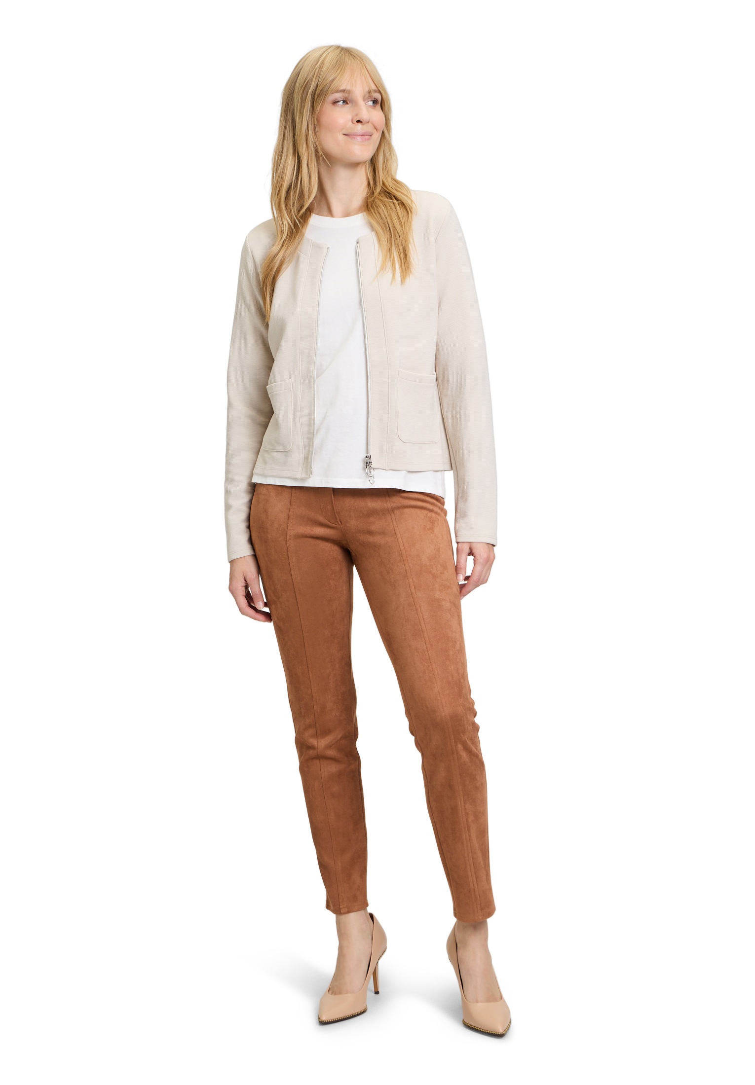 Betty Barclay Sweatjacke »Betty Barclay Shirtjacke mit Struktur«, Taschen