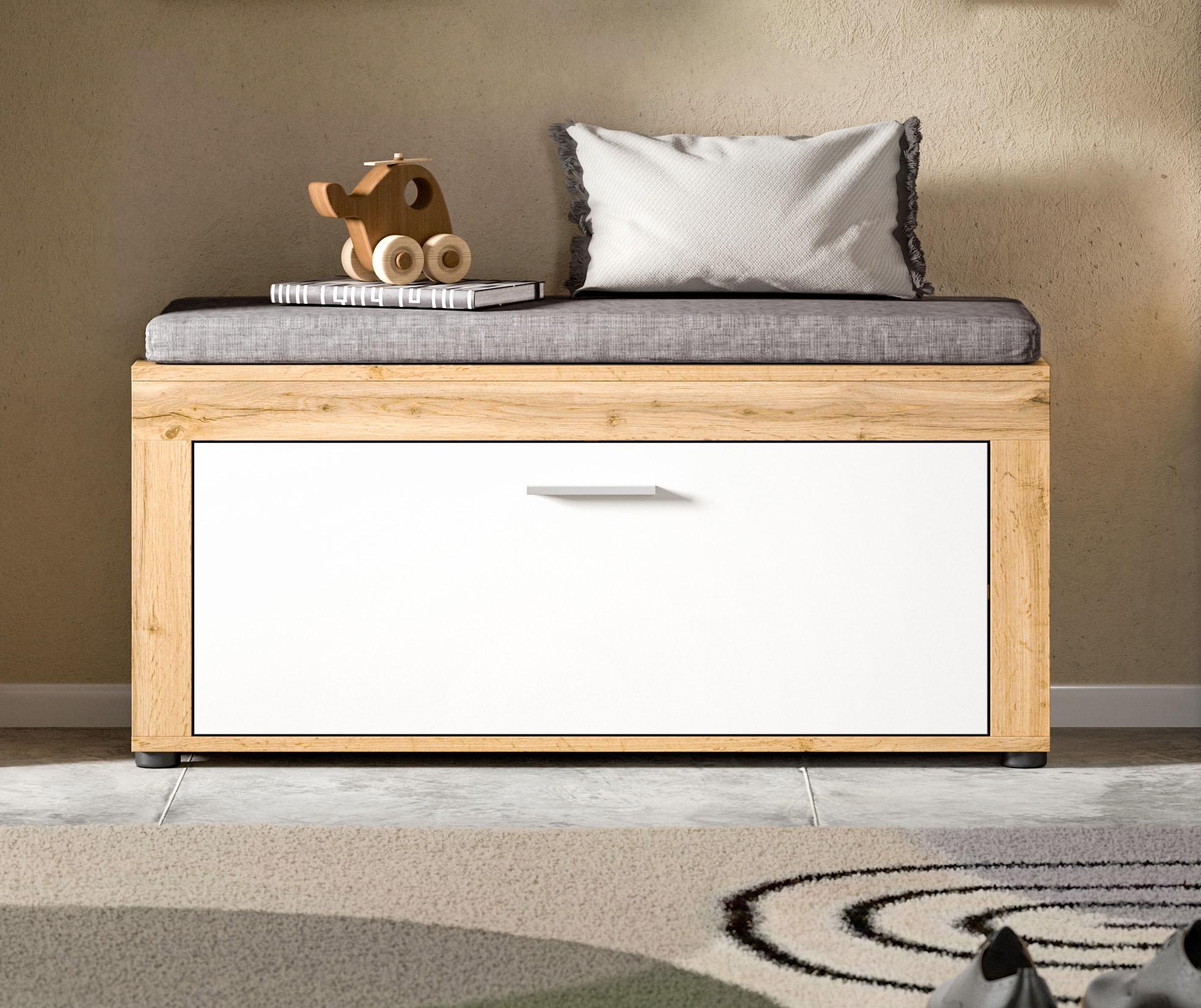 Home affaire Sitzbank "AOSTA, TOPSELLER, Breite 100cm, inkl. Sitzkissen, 1 günstig online kaufen