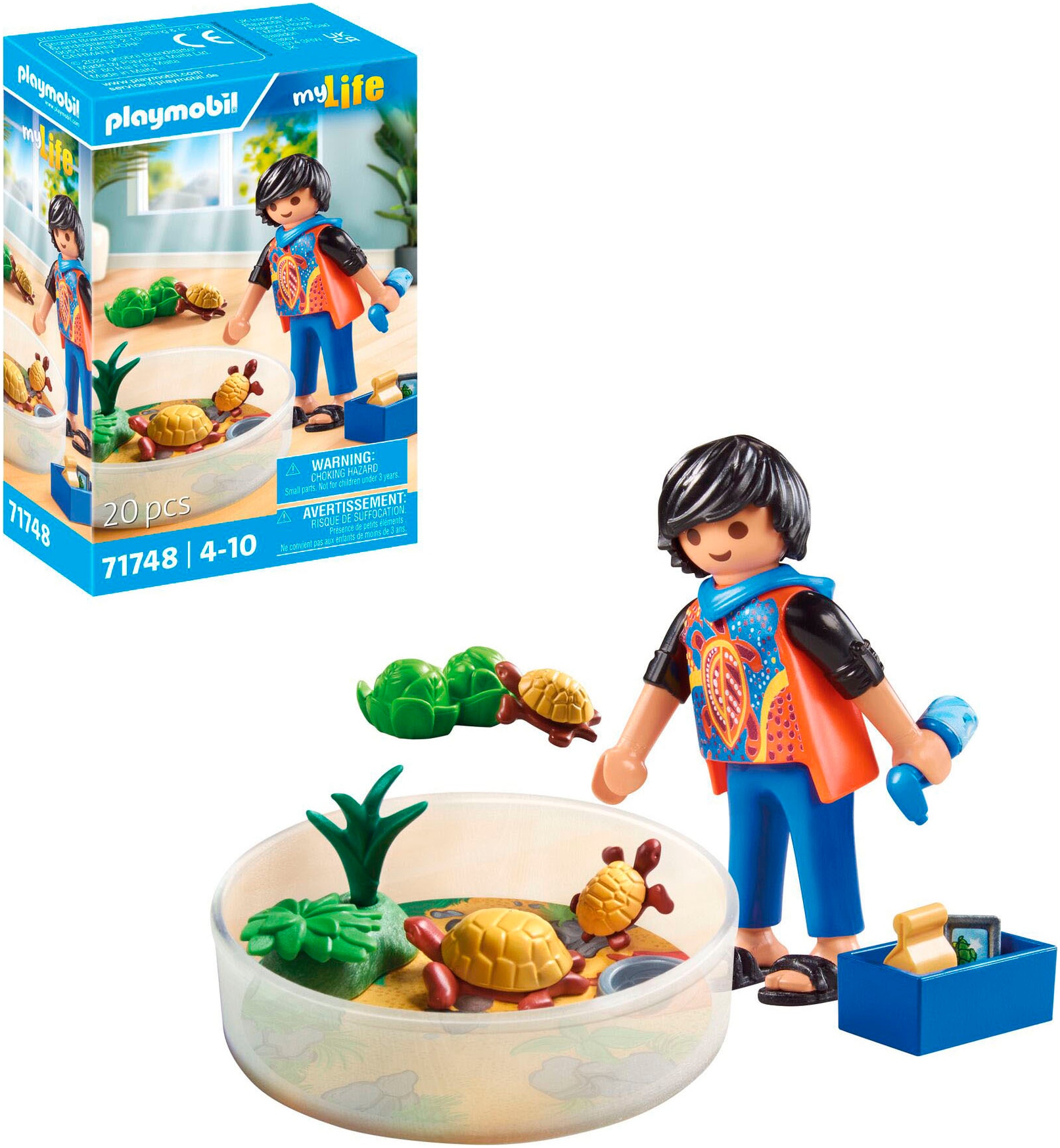 Playmobil® Konstruktions-Spielset »Schildkröten-Terrarium (71748), Playmobil My Life«, (20 St.)