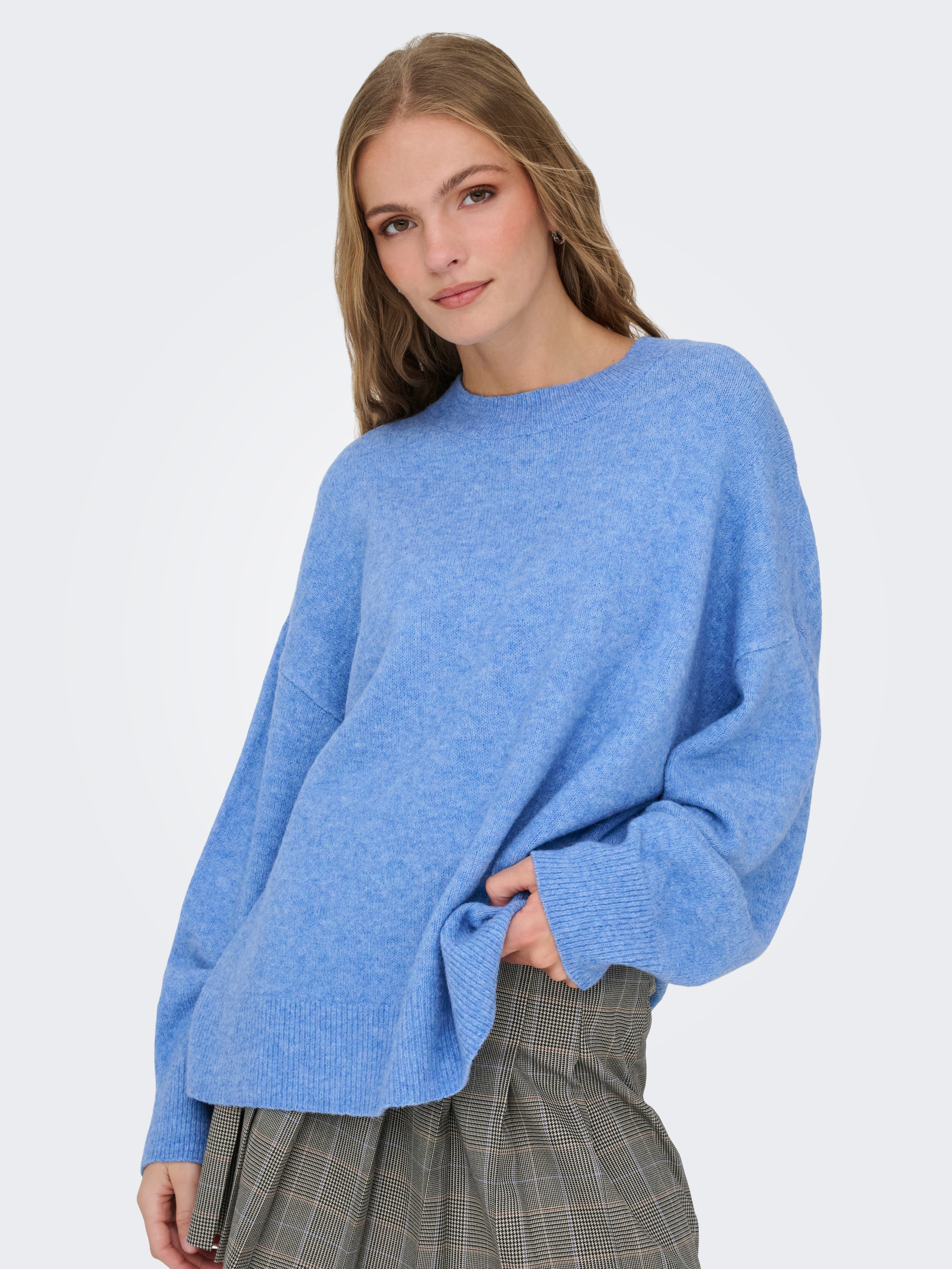 JDY "JDYSONJA L/S O-NECK PULLOVER KNT NOOS" Materialmix