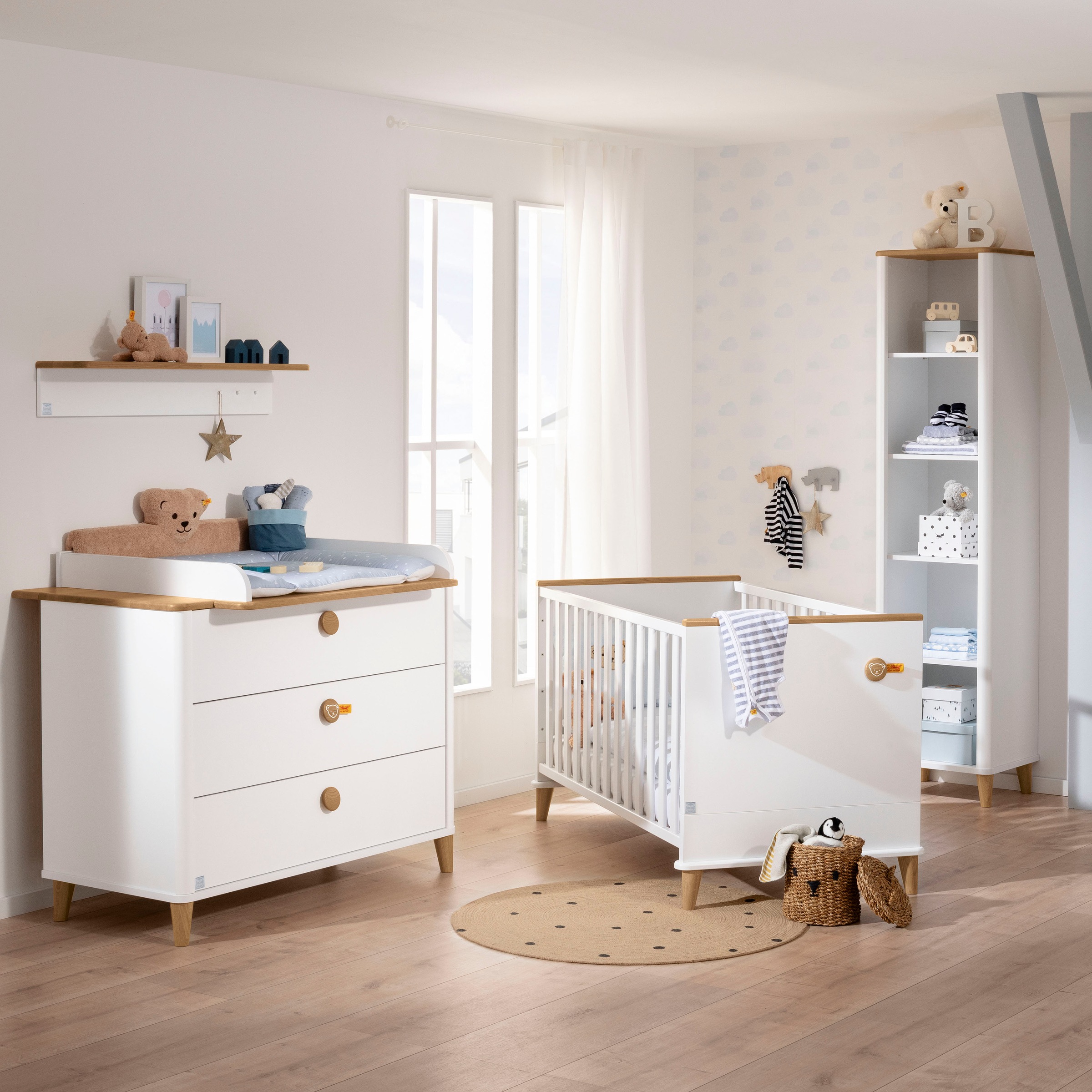 PAIDI Babybett "LOTTE & FYNN Steiff by PAIDI, inkl. Lattenrost und AIRWELL günstig online kaufen